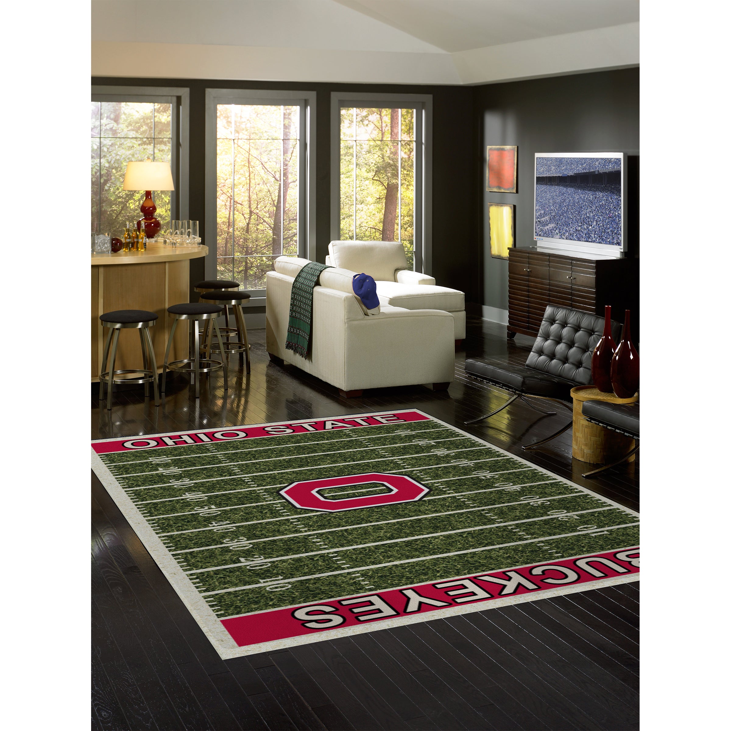 Ohio State 8x11 Homefield Rug