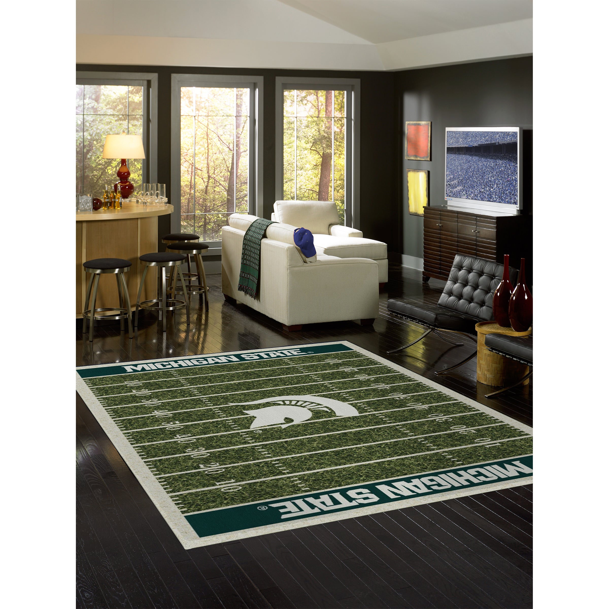 Michigan State 8x11 Homefield Rug