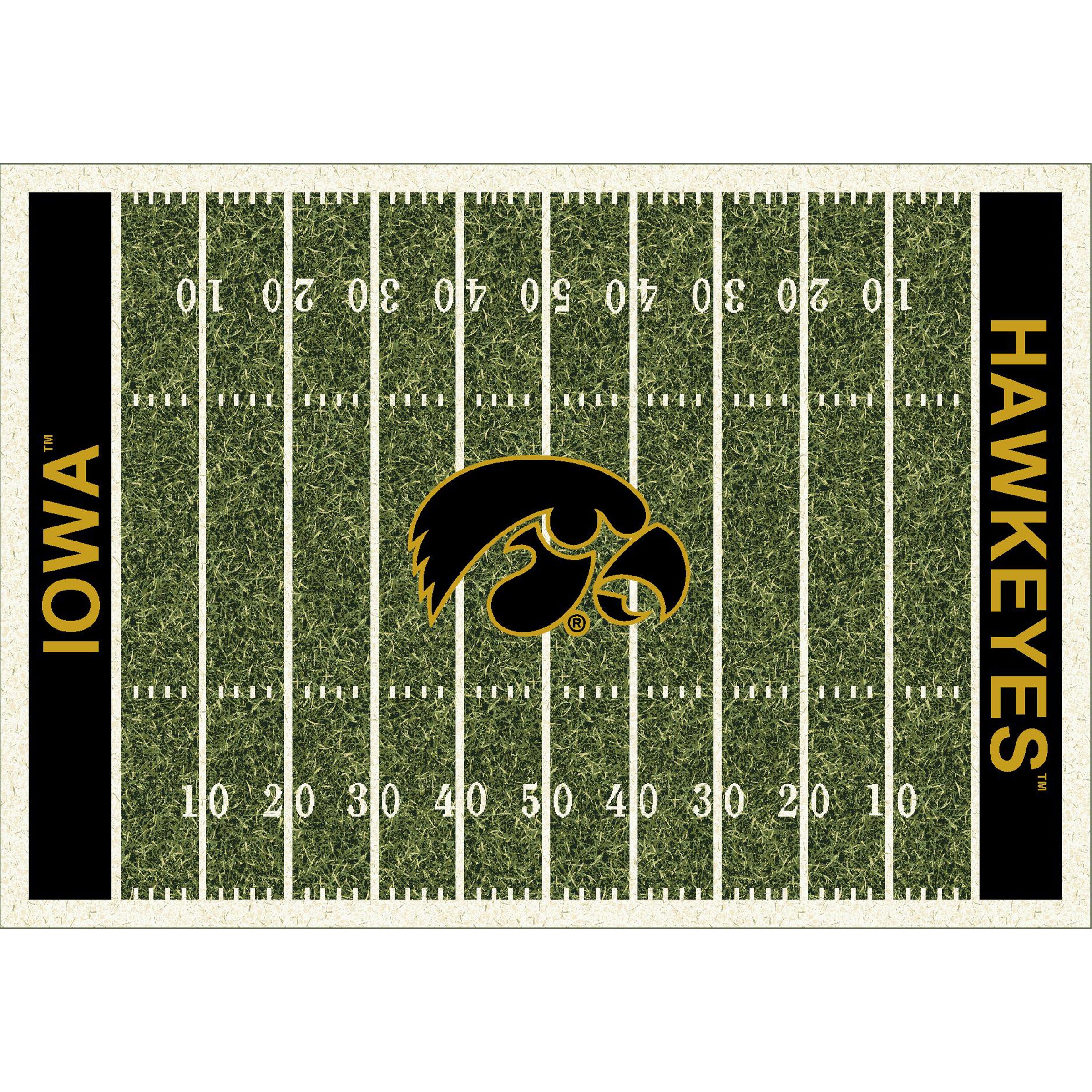 University Of Iowa  8x11 Homefield Rug