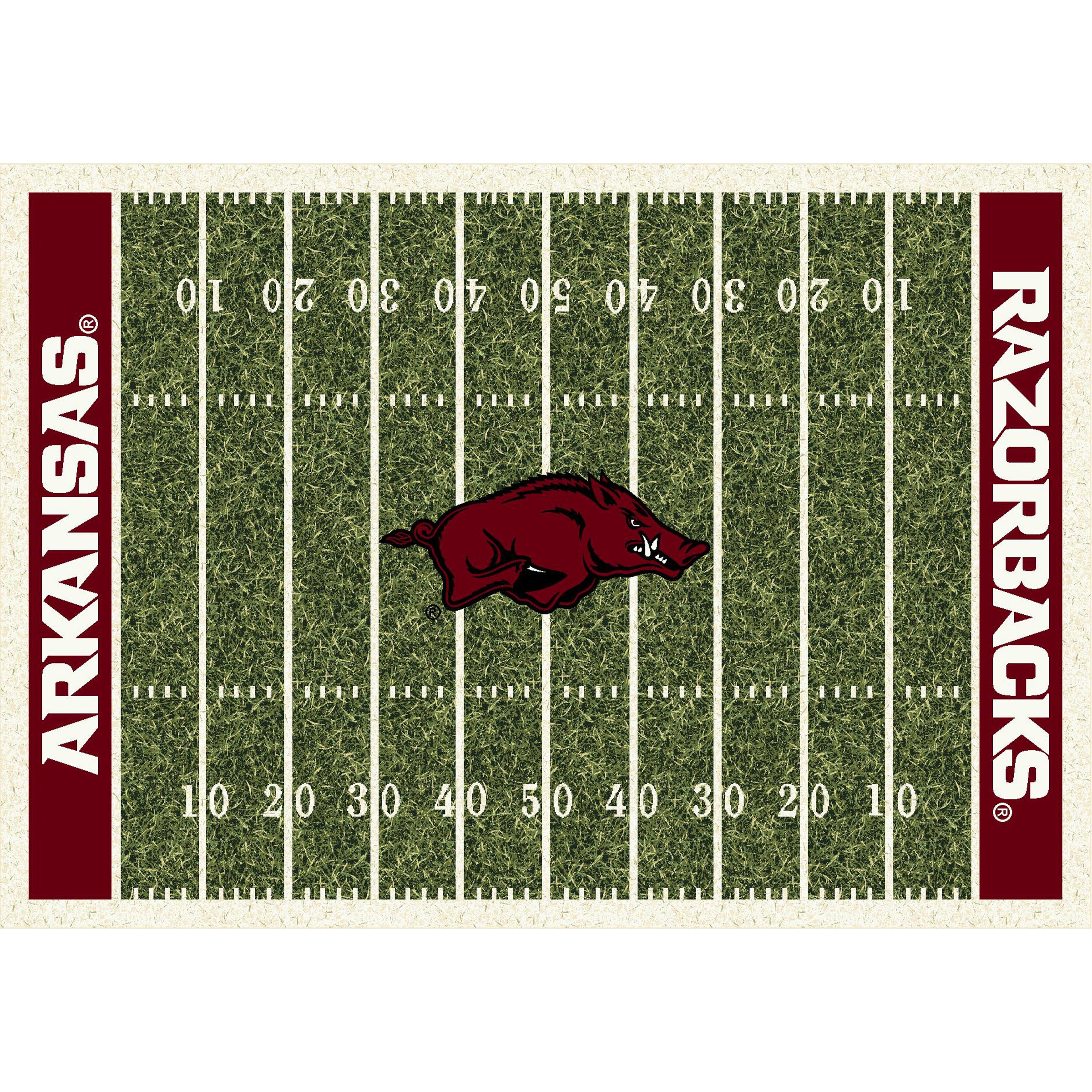 University Of Arkansas  8x11 Homefield Rug