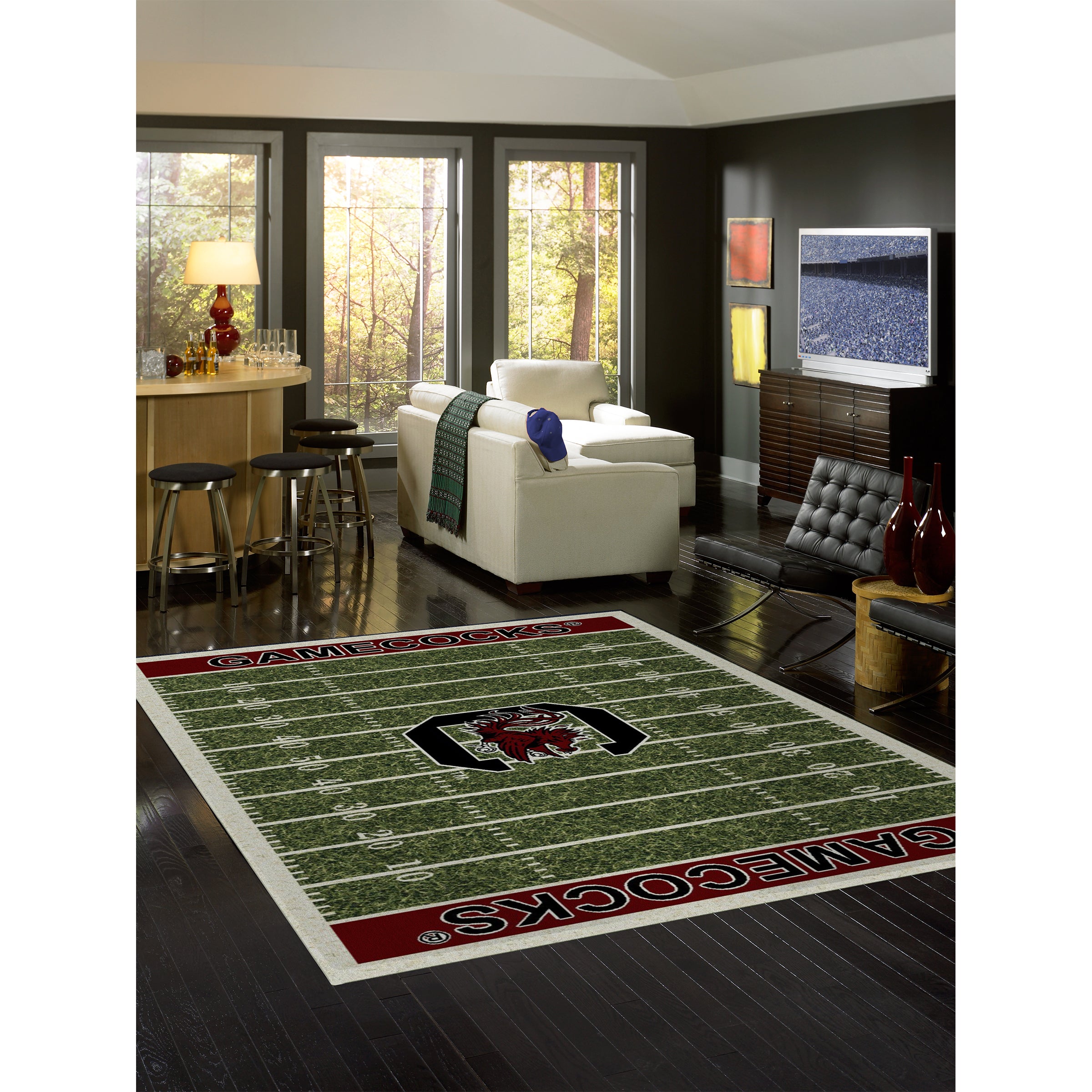 University Of South Carolina  8x11 Homefield Rug