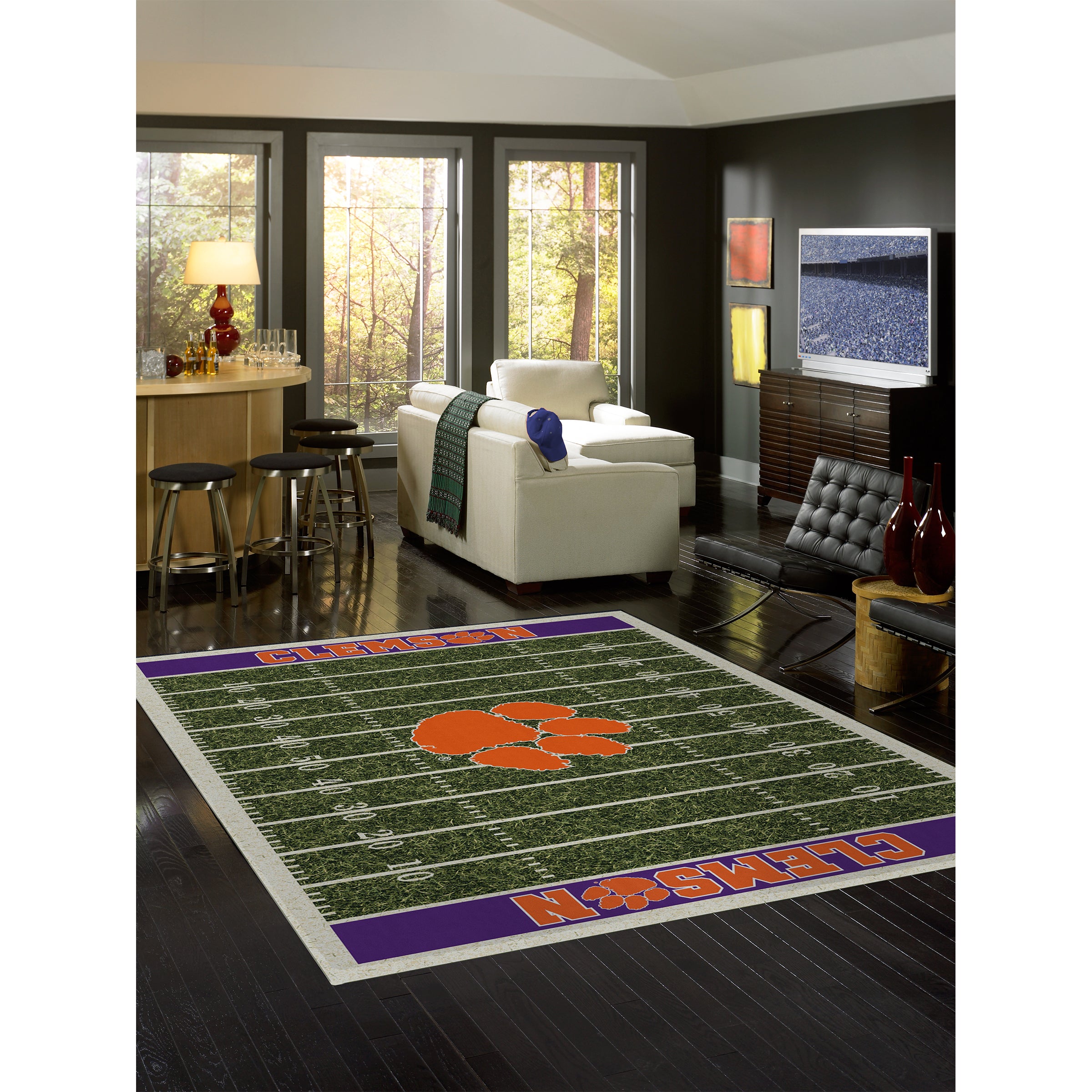 Clemson University 8x11 Homefield Rug