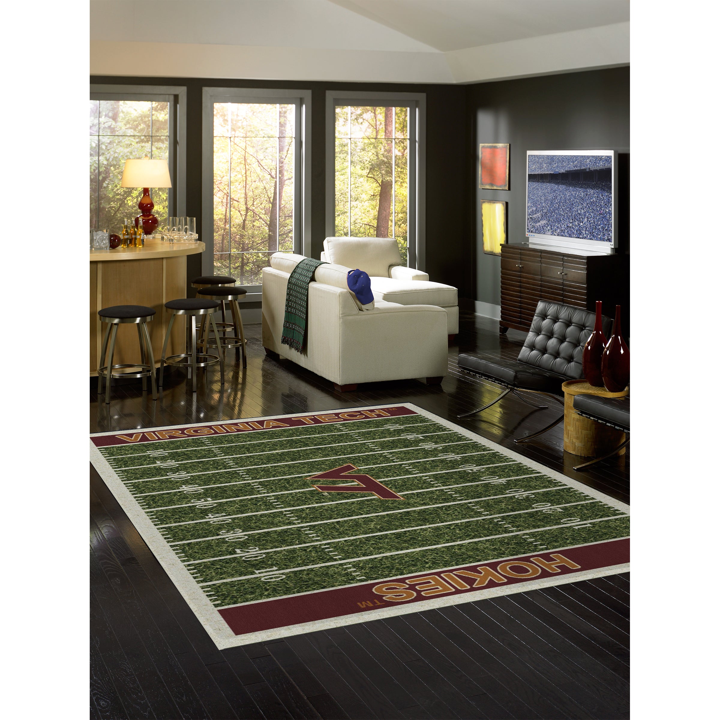 Virginia Tech  8x11 Homefield Rug