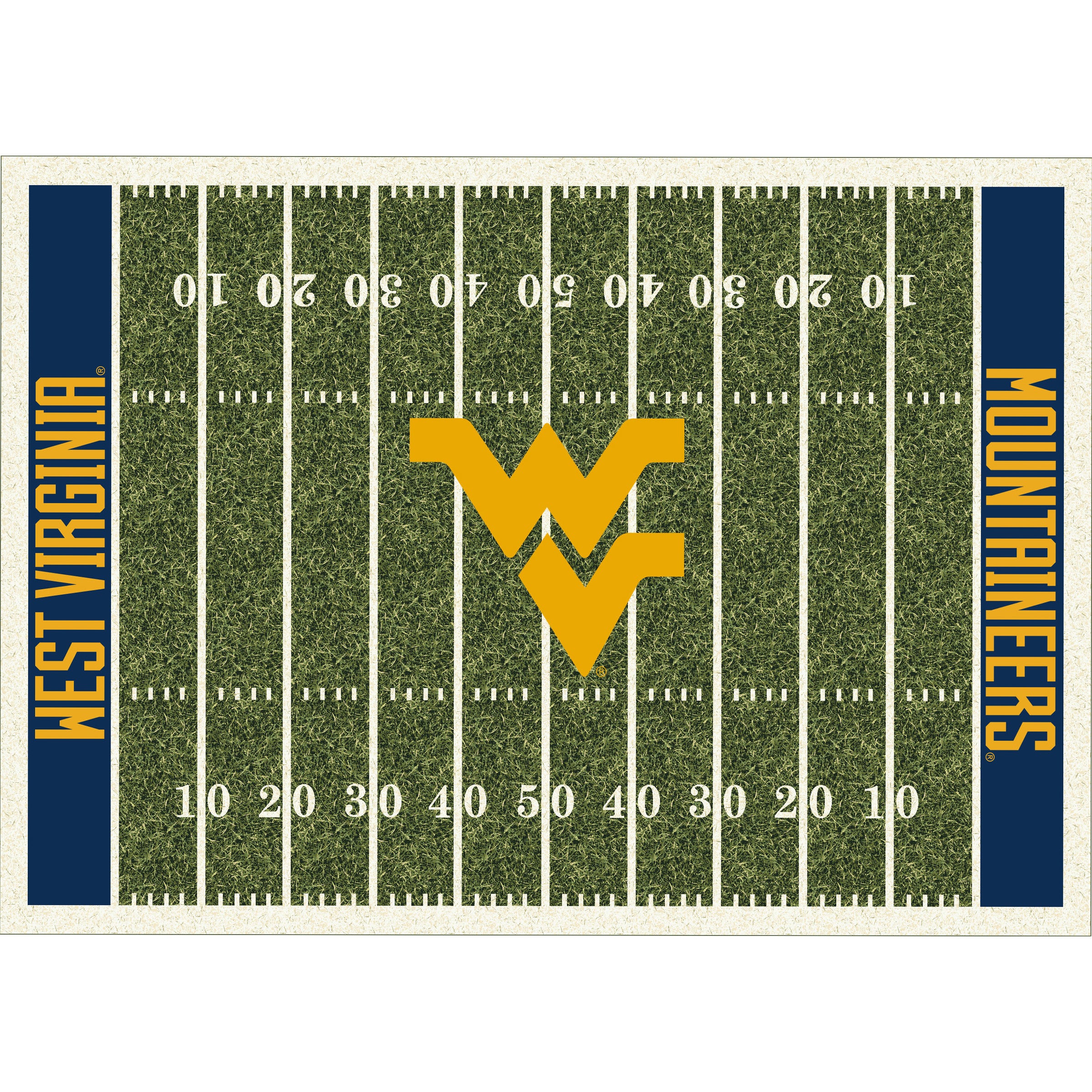 West Virginia University  8x11 Homefield Rug