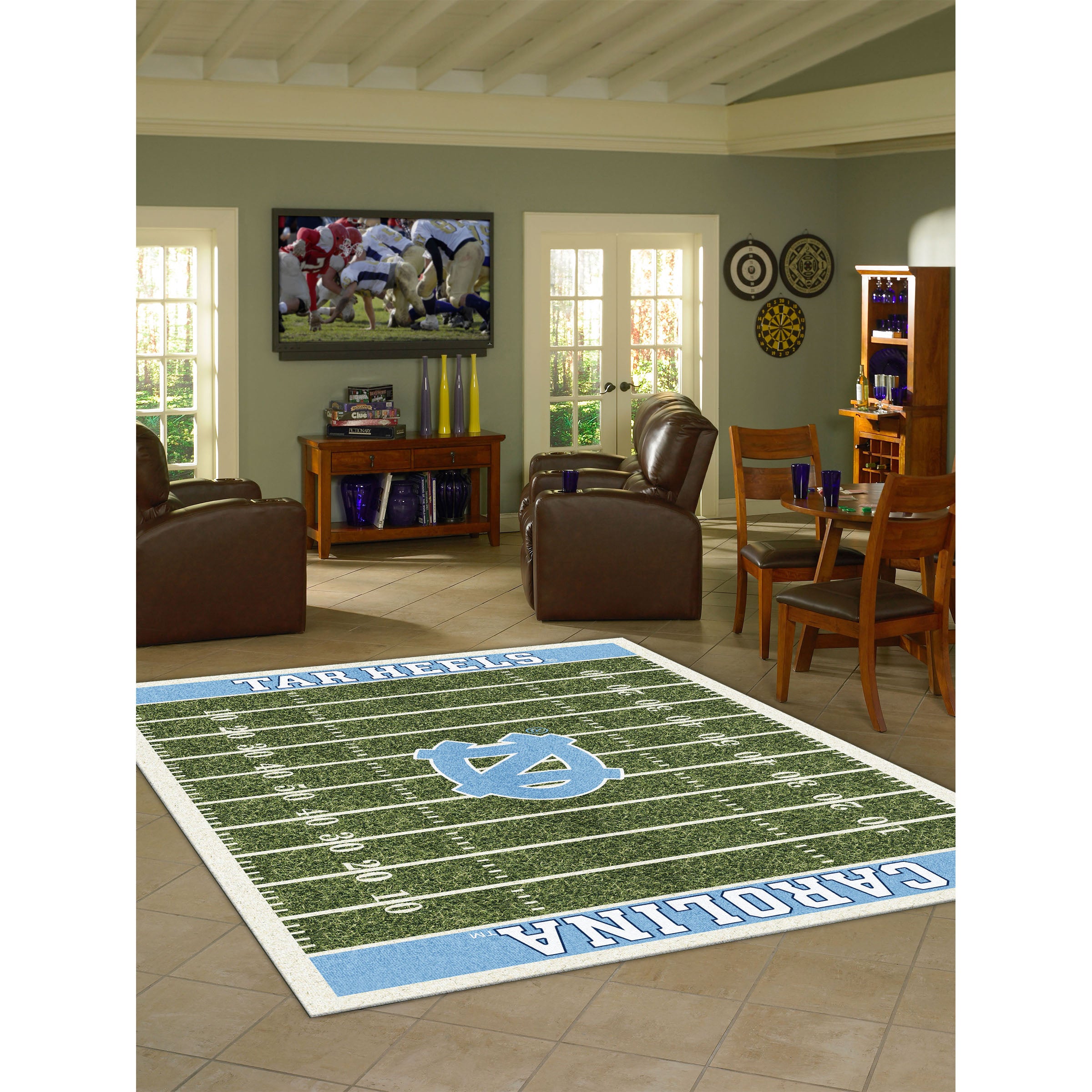 University of North Carolina 8x11 Homefield Rug