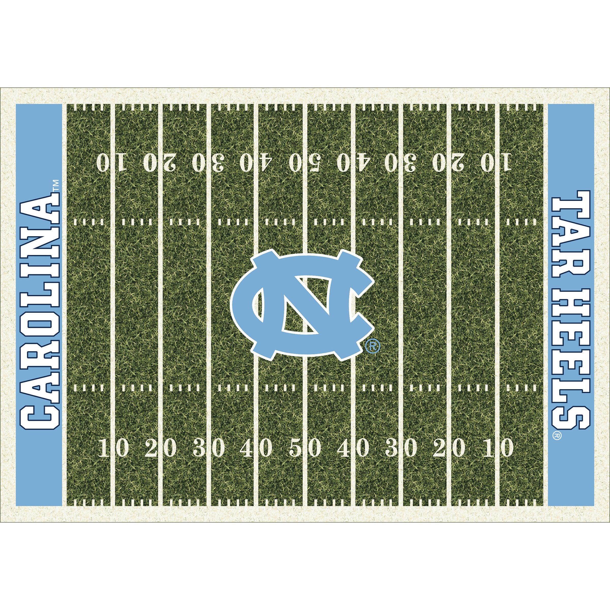 University of North Carolina 8x11 Homefield Rug