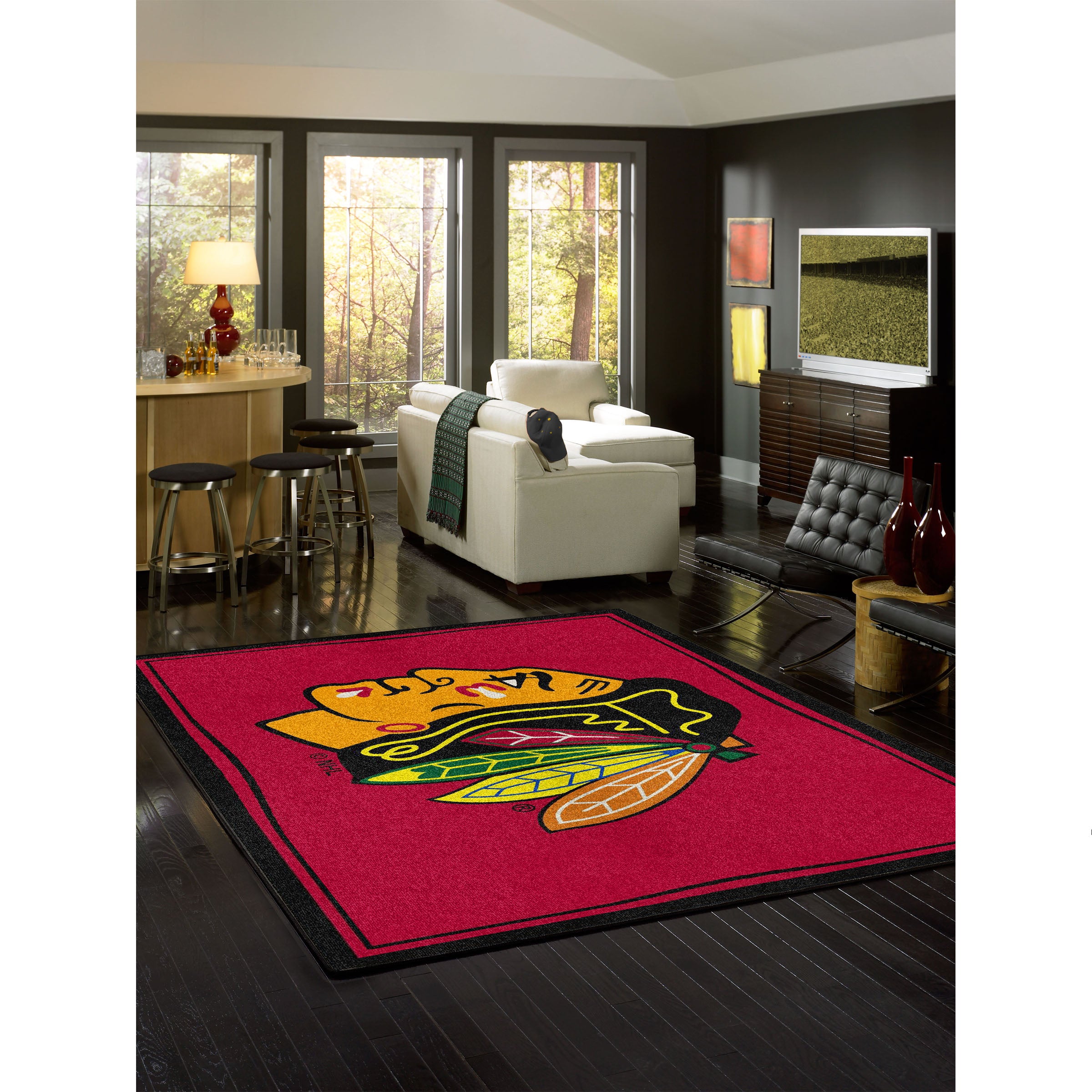 Chicago Blackhawks 8x11 Spirit Rug