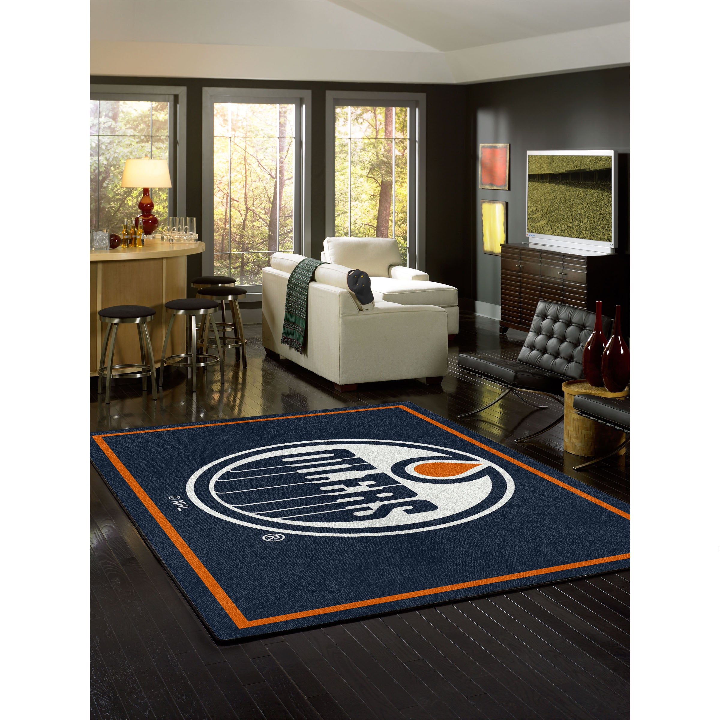 Edmonton Oilers 8x11 Spirit Rug