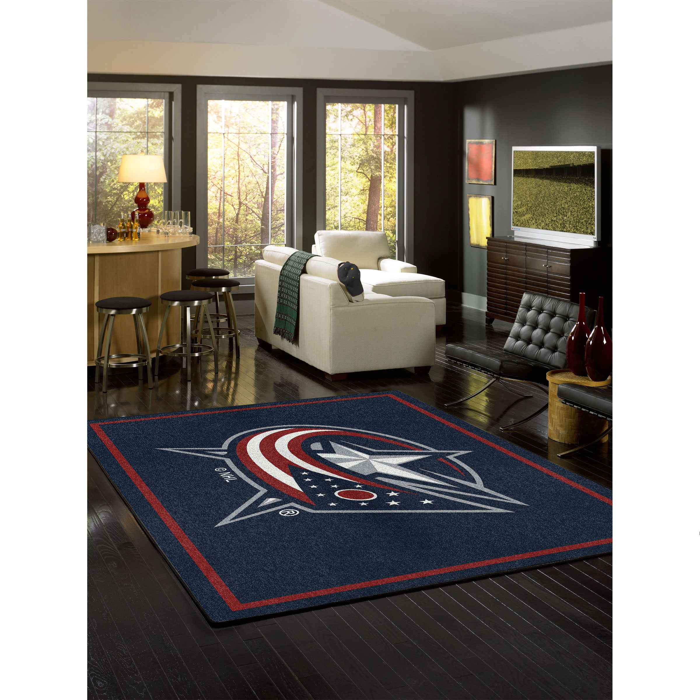 Columbus Blue Jackets 8x11 Spirit Rug