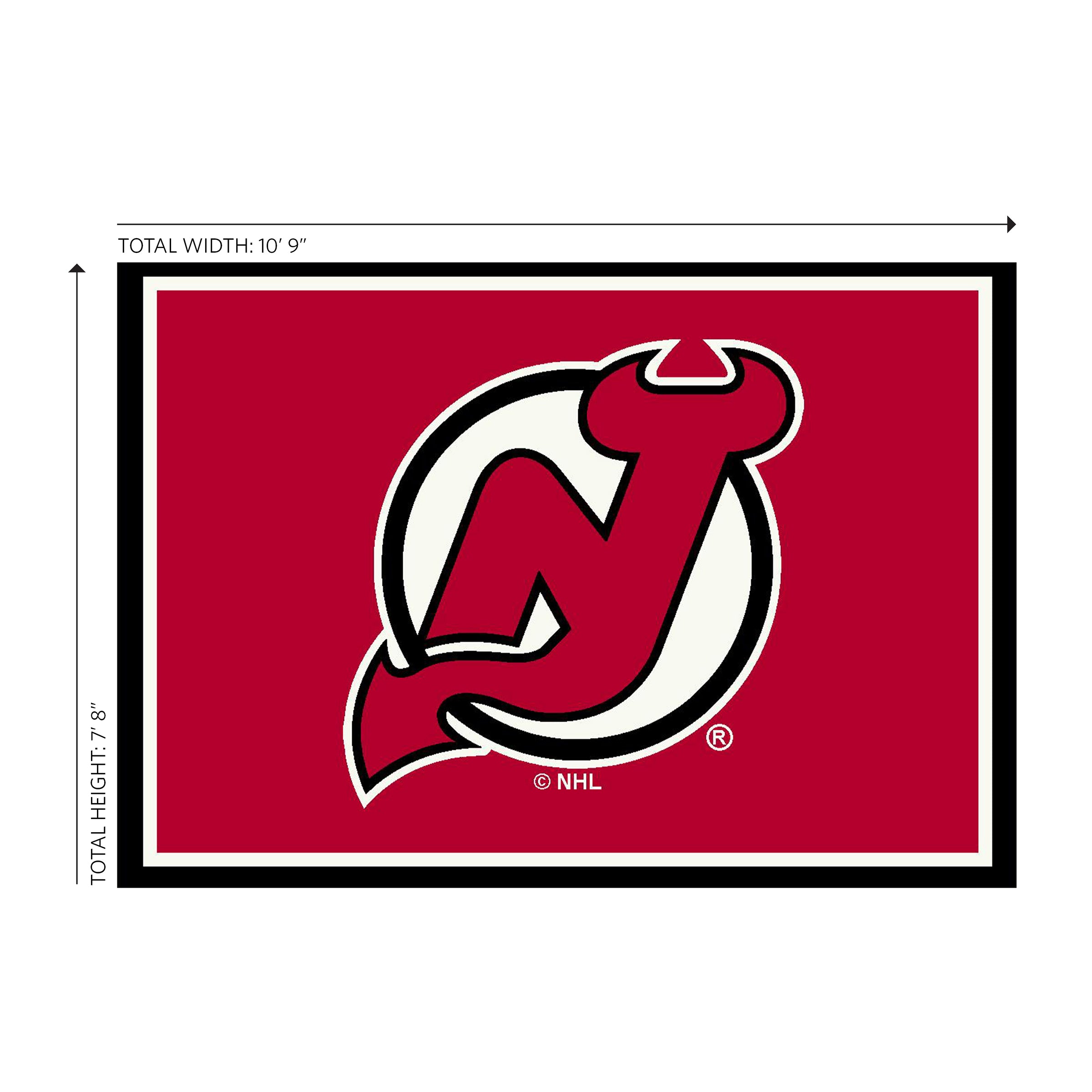 New Jersey Devils  8x11 Spirit Rug