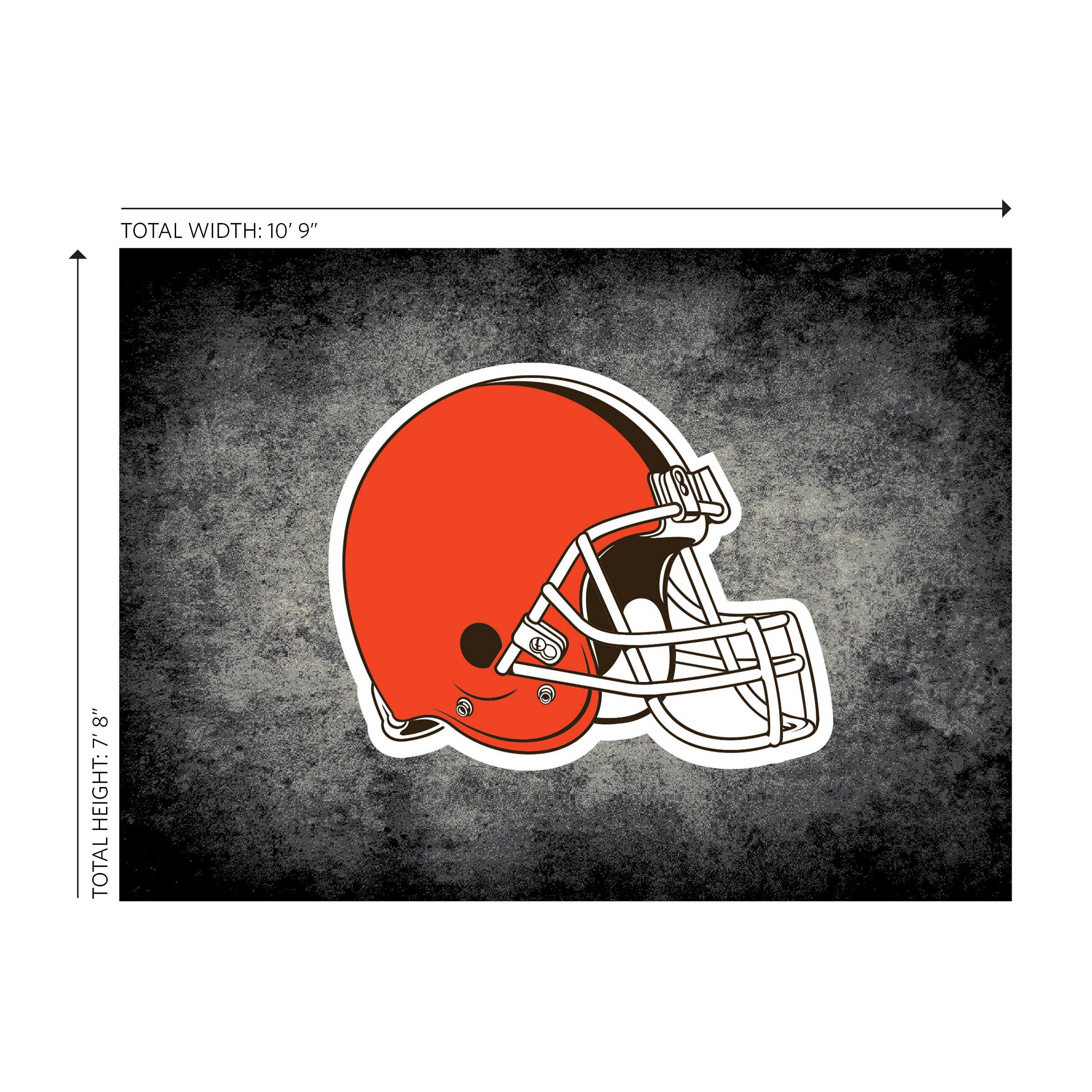 Cleveland Browns 8x11 Distressed Rug