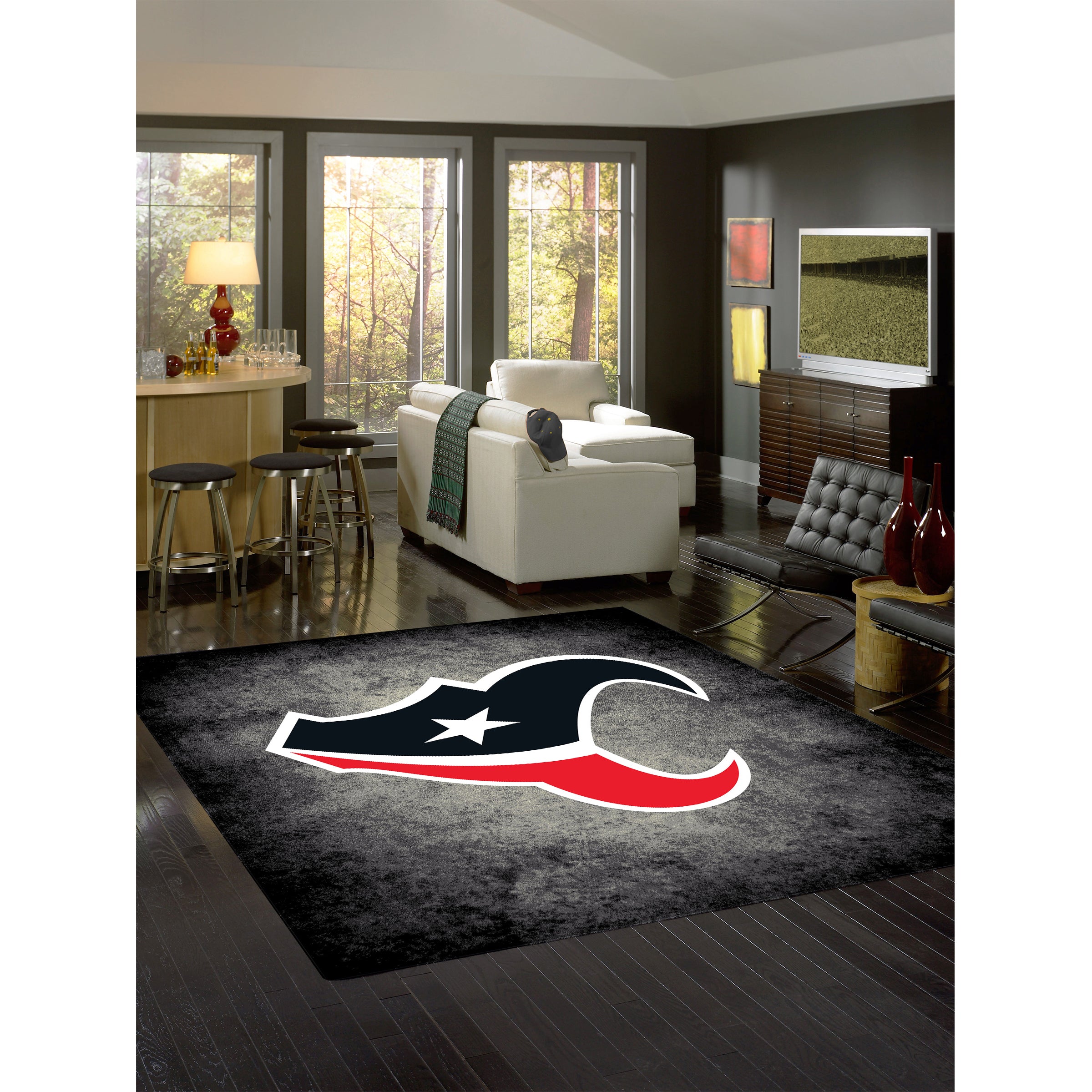 Houston Texans 8x11 Distressed Rug