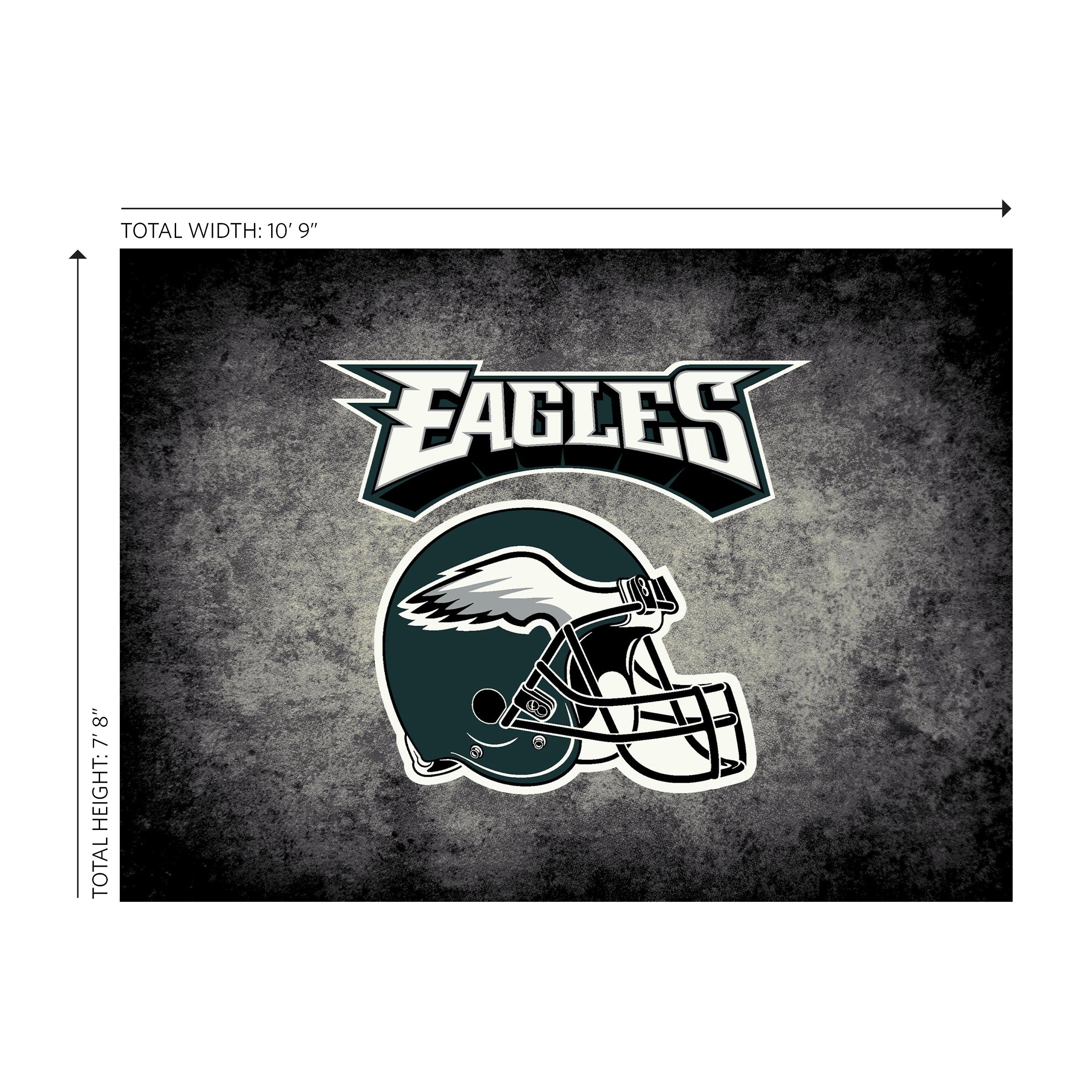 Philadelphia Eagles 8x11 Distressed Rug