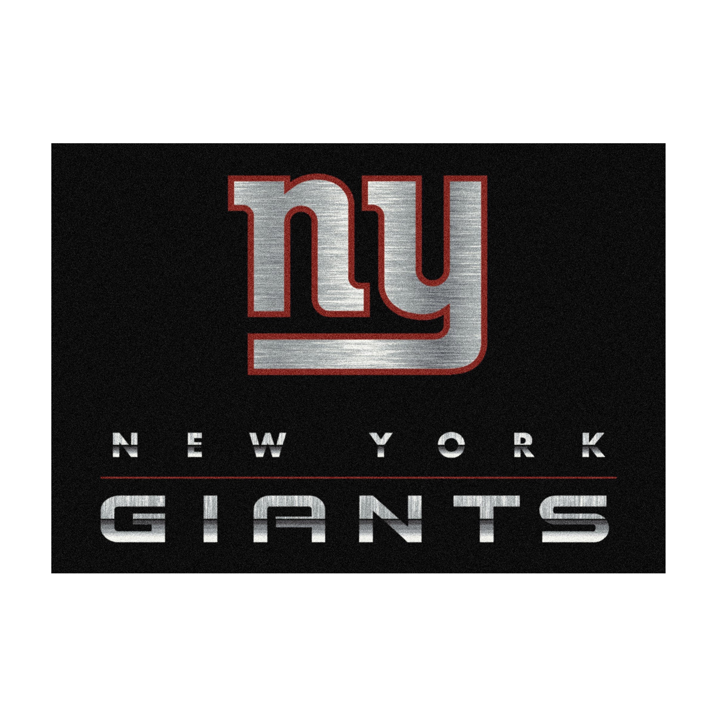 New York Giants 8x11 Chrome Rug