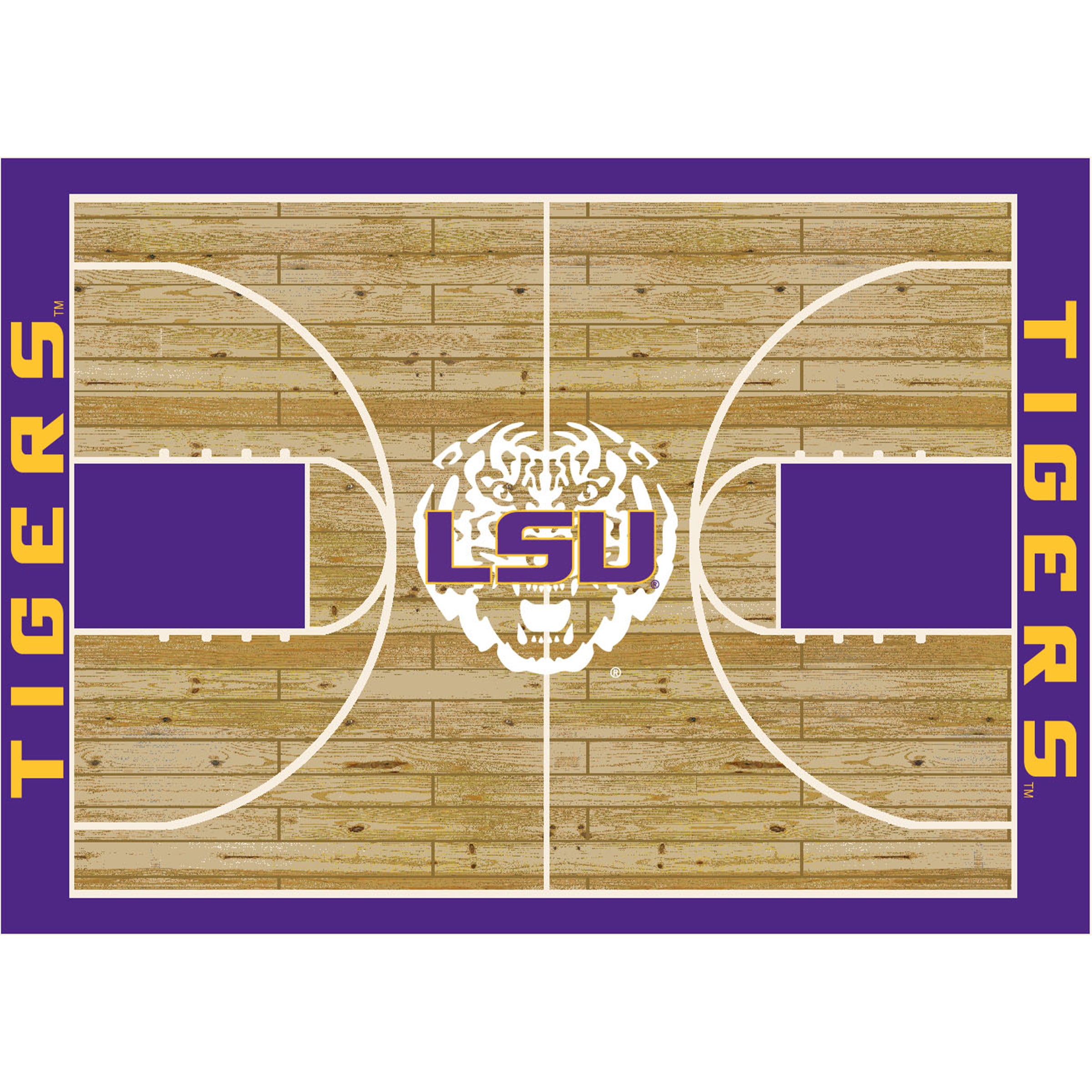 Louisiana State University 4x6 Courtside Rug