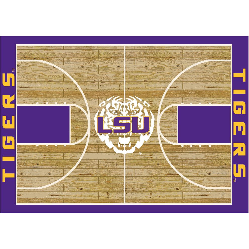 Louisiana State University 4x6 Courtside Rug – Mr. Everythingpooltable