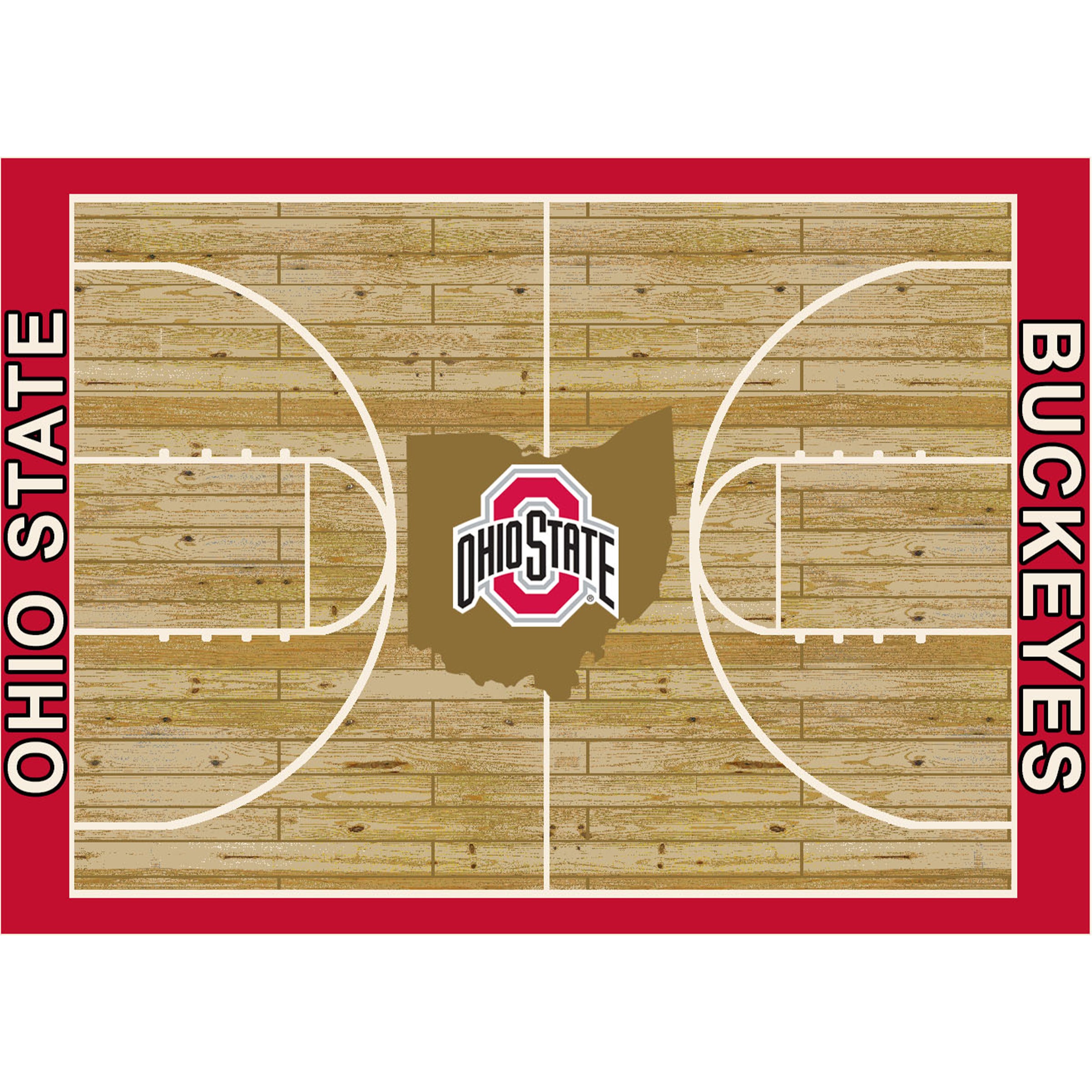 Ohio State 4x6 Courtside Rug