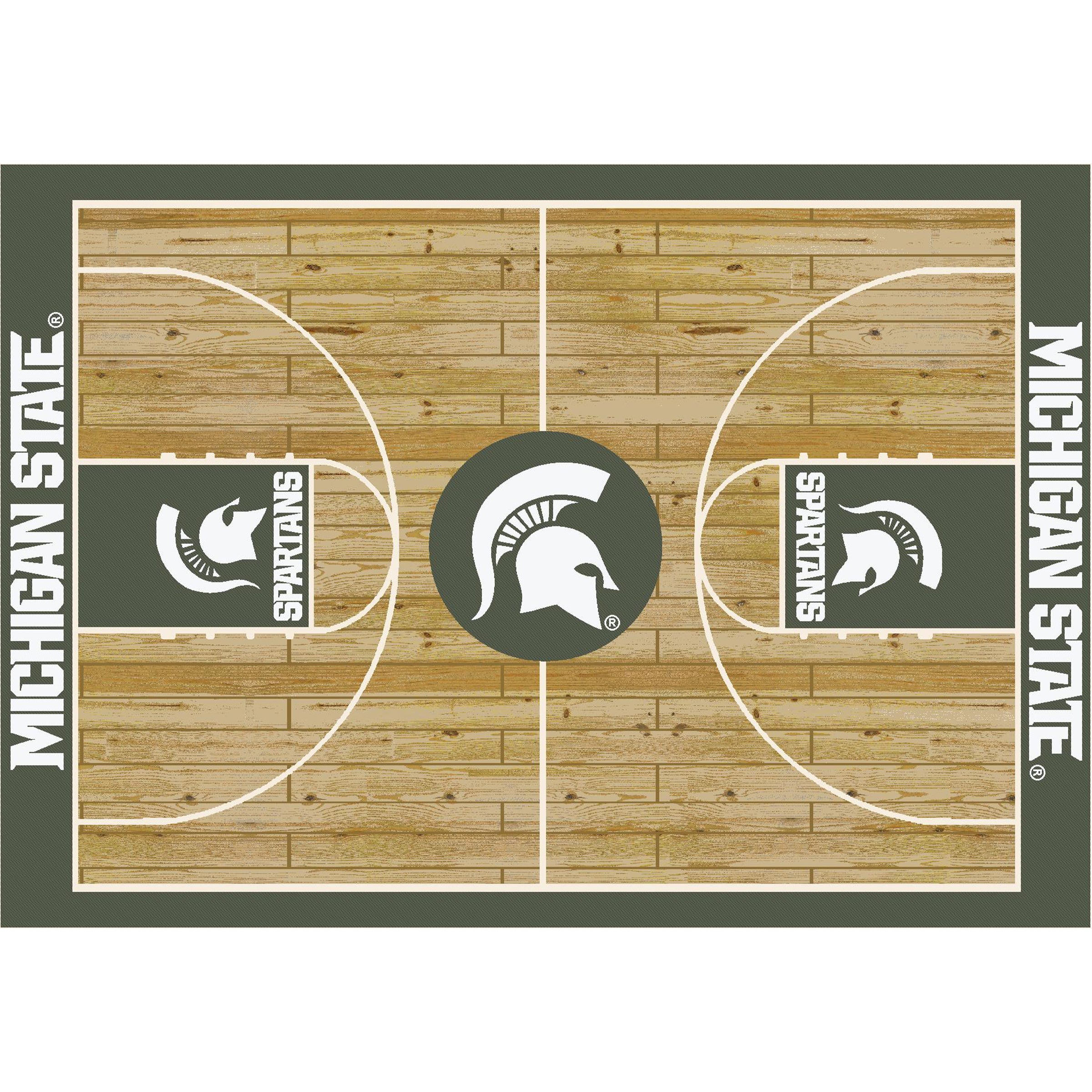 Michigan State 4x6 Courtside Rug