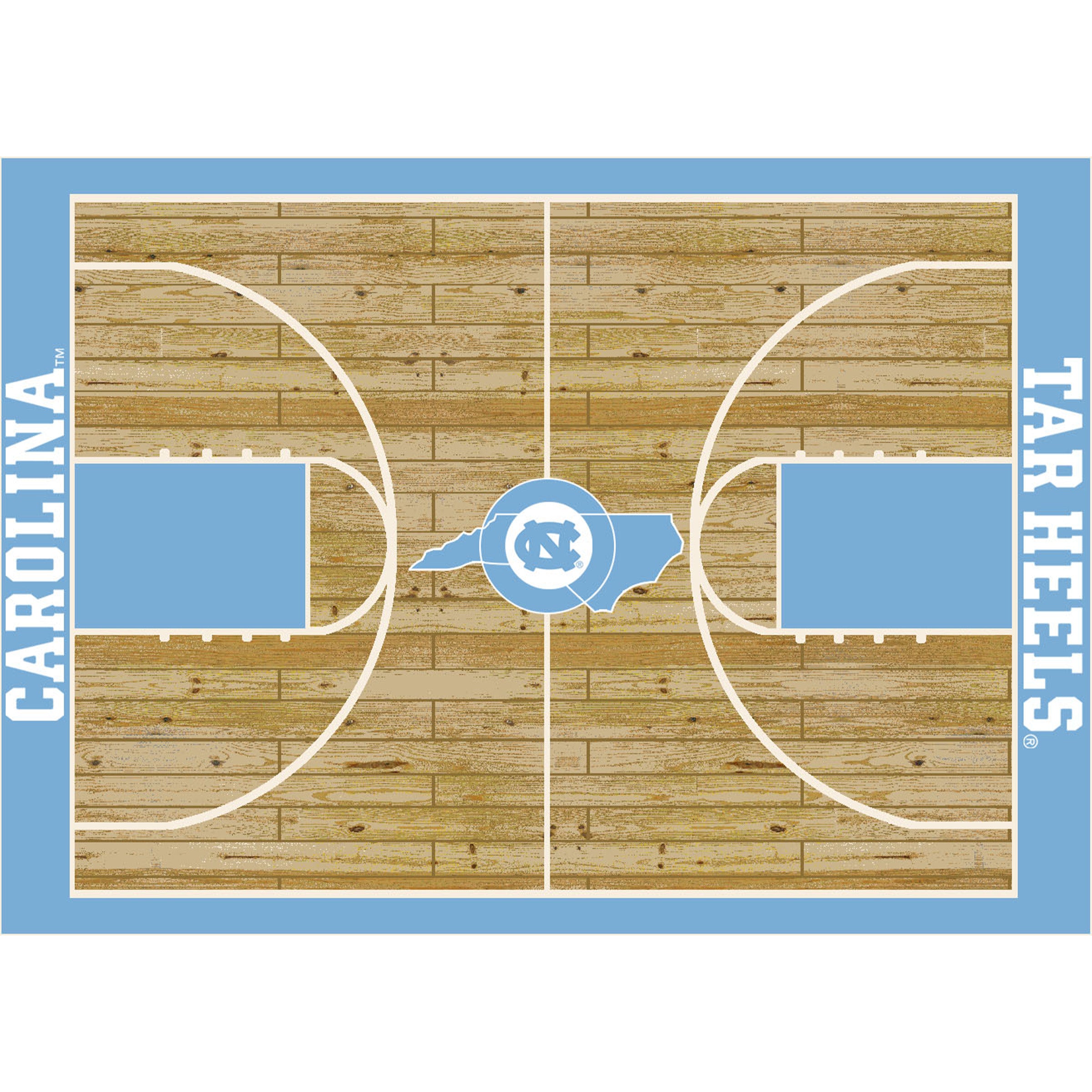 University of North Carolina 4x6 Courtside Rug