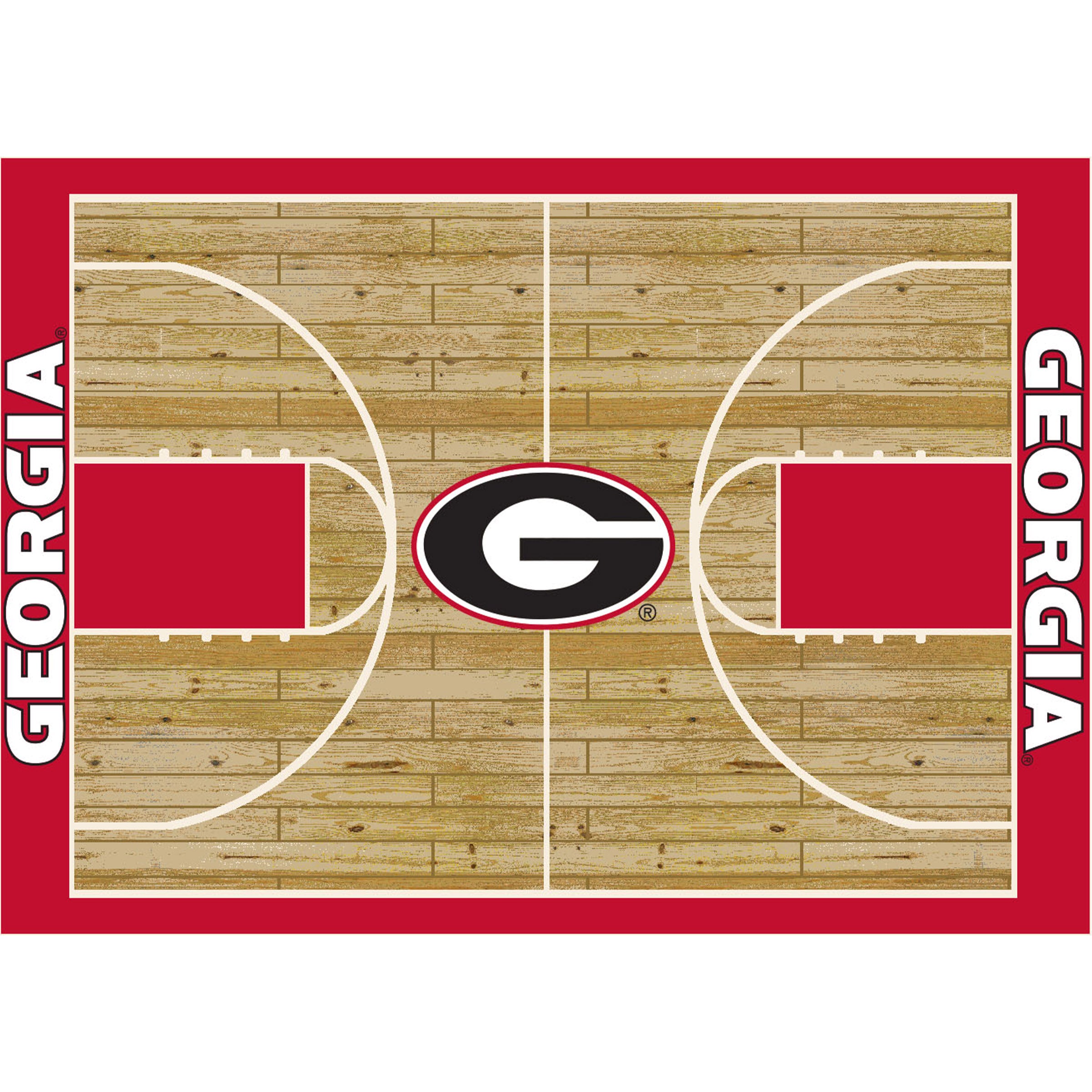 University Of Georgia 6x8 Courtside Rug