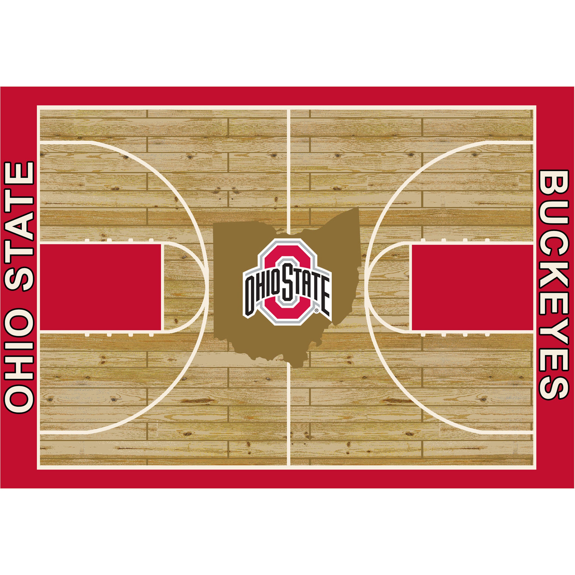 Ohio State 6x8 Courtside Rug