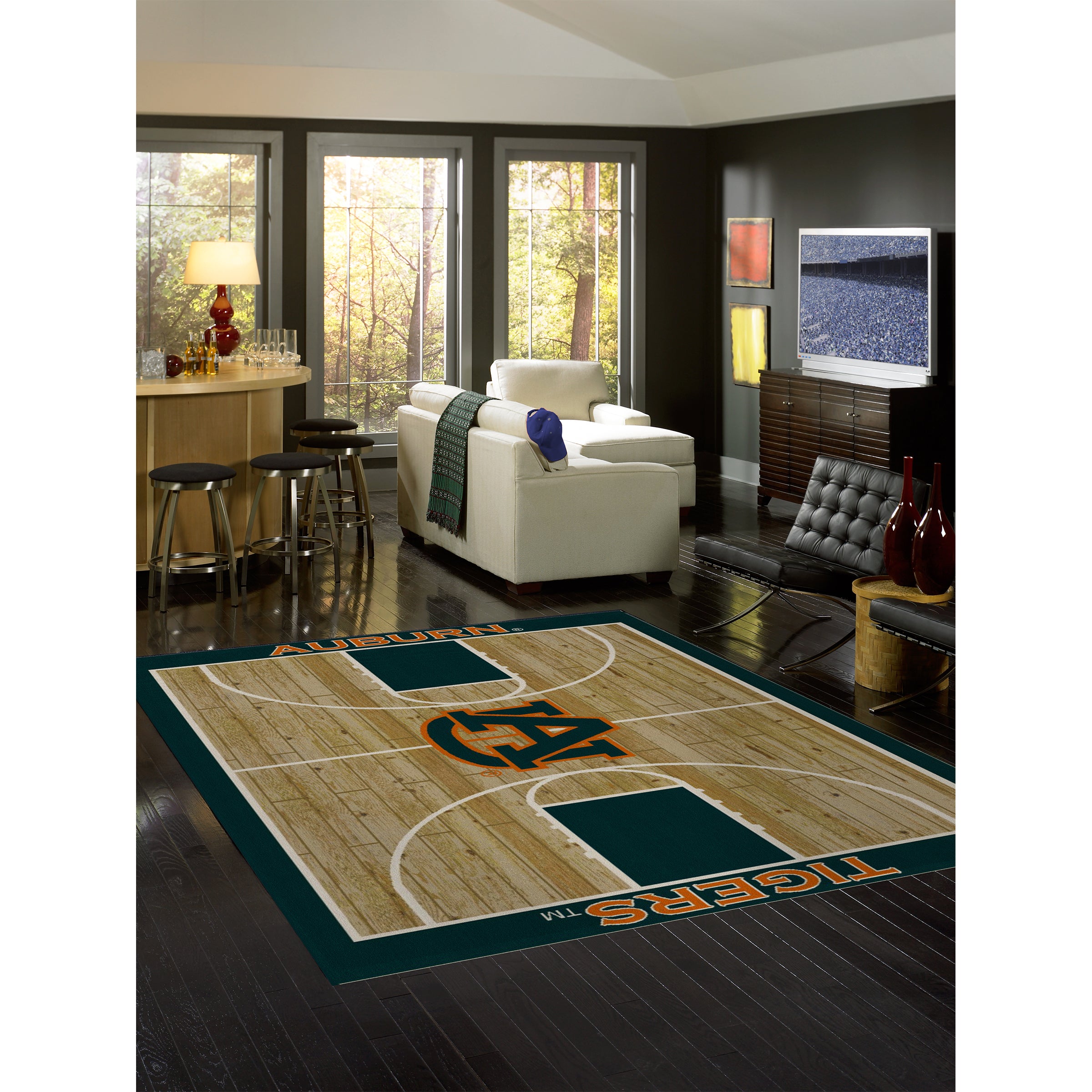 Auburn University 8x11 Courtside Rug