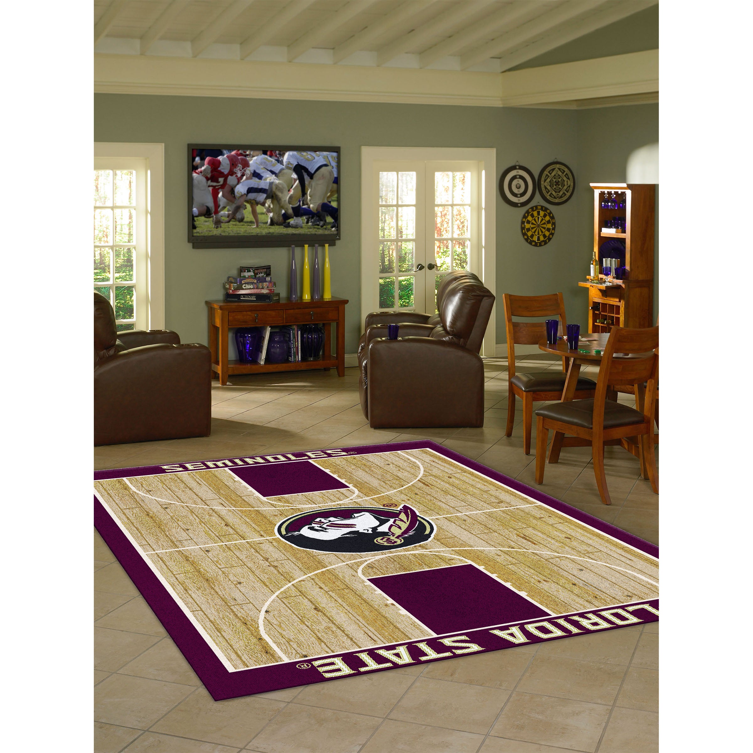 Florida State University 8x11 Courtside Rug