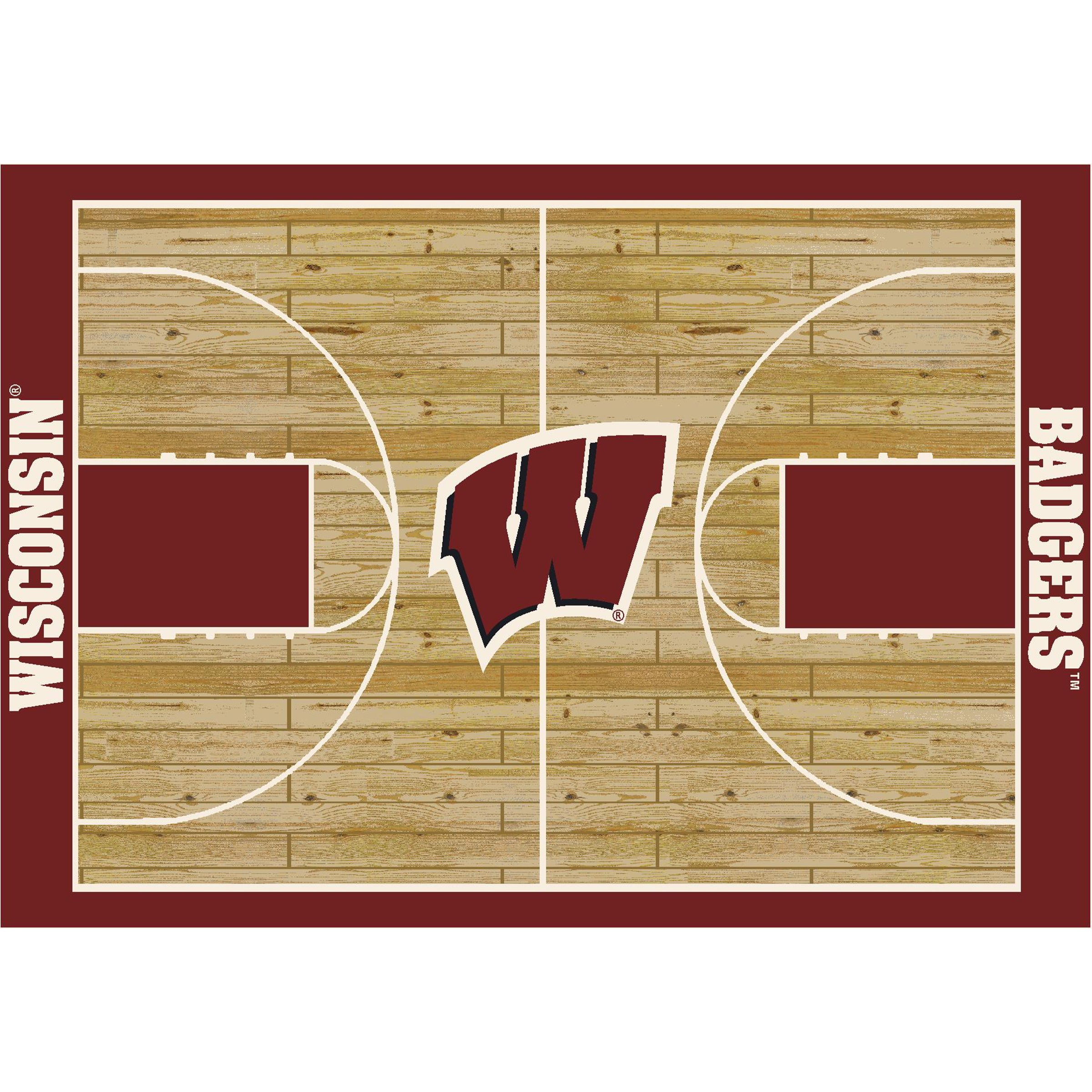 University Of Wisconsin 8x11 Courtside Rug