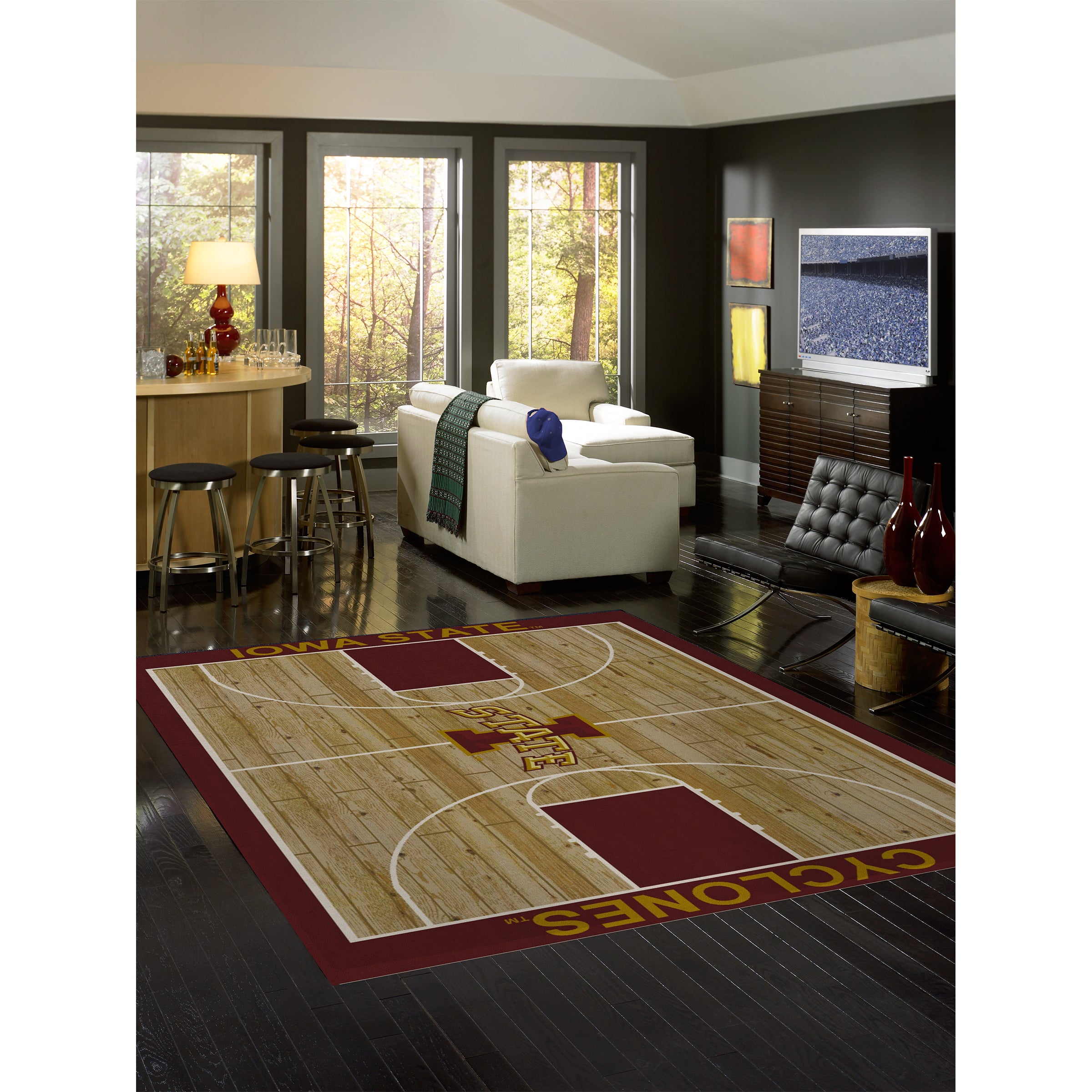 Iowa State University 8x11 Courtside Rug