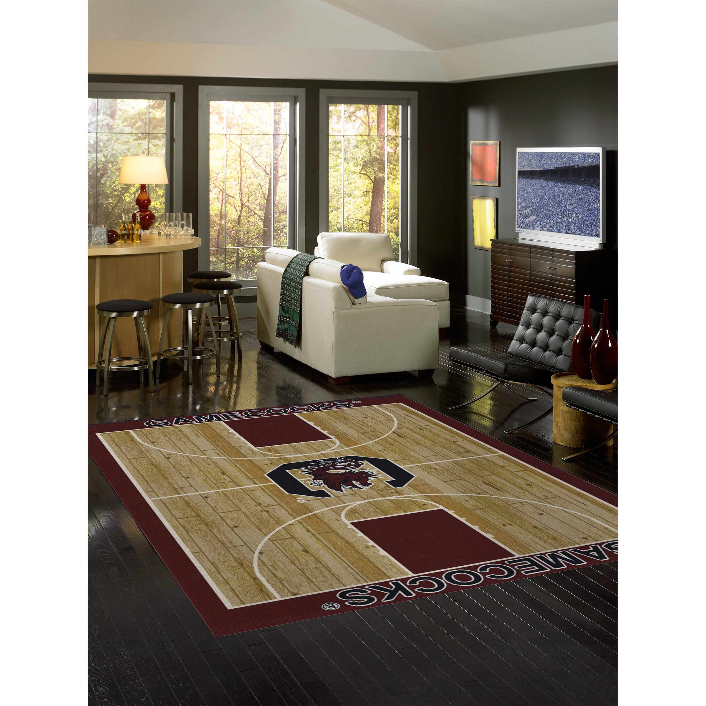 University Of South Carolina 8x11 Courtside Rug