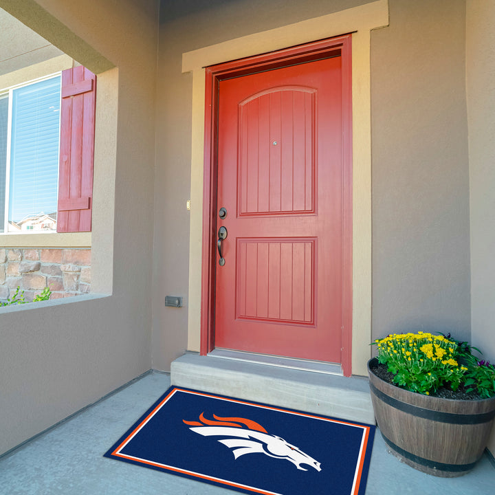 Denver Broncos 3x4  Area  Rug