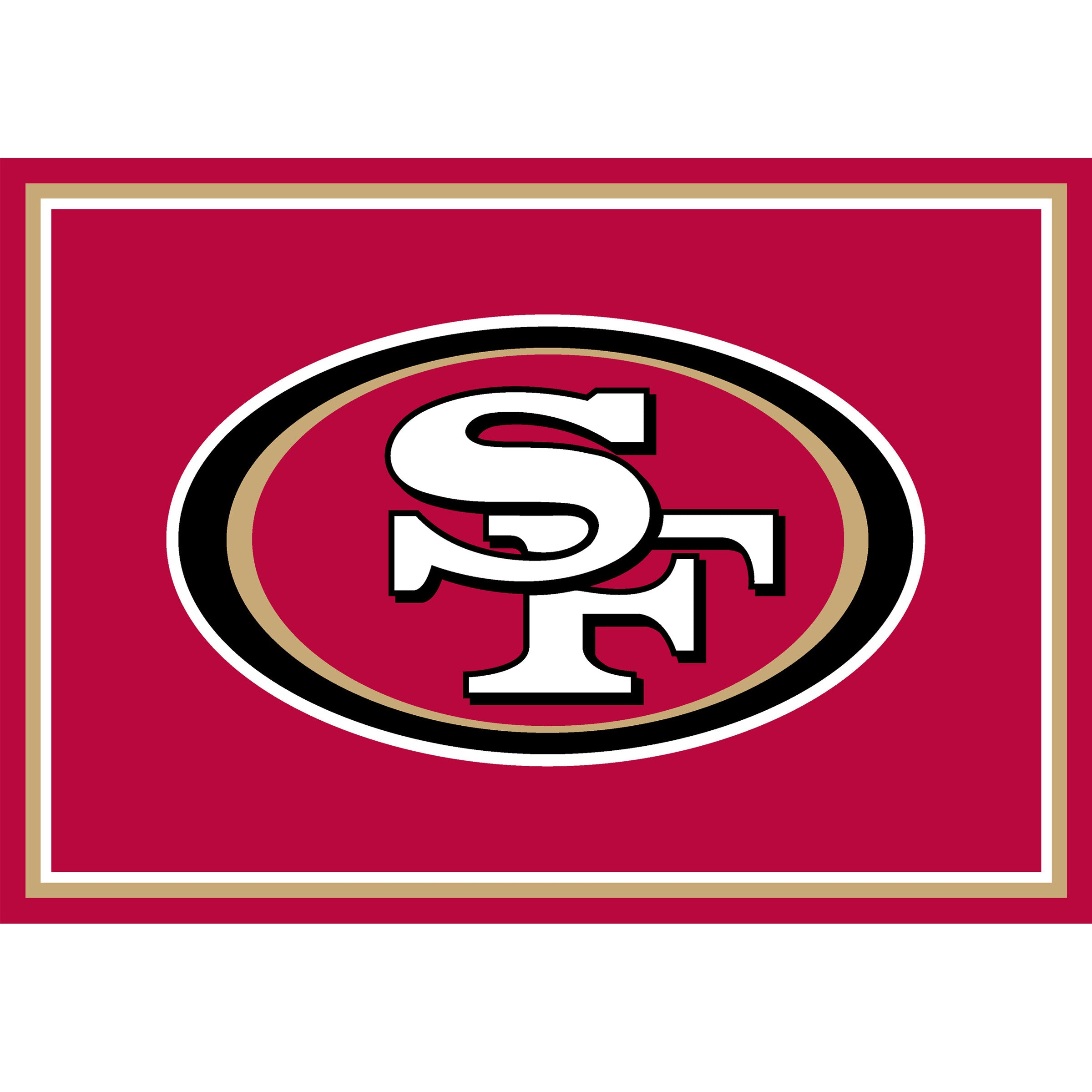 San Francisco 49ers 3x4  Area  Rug