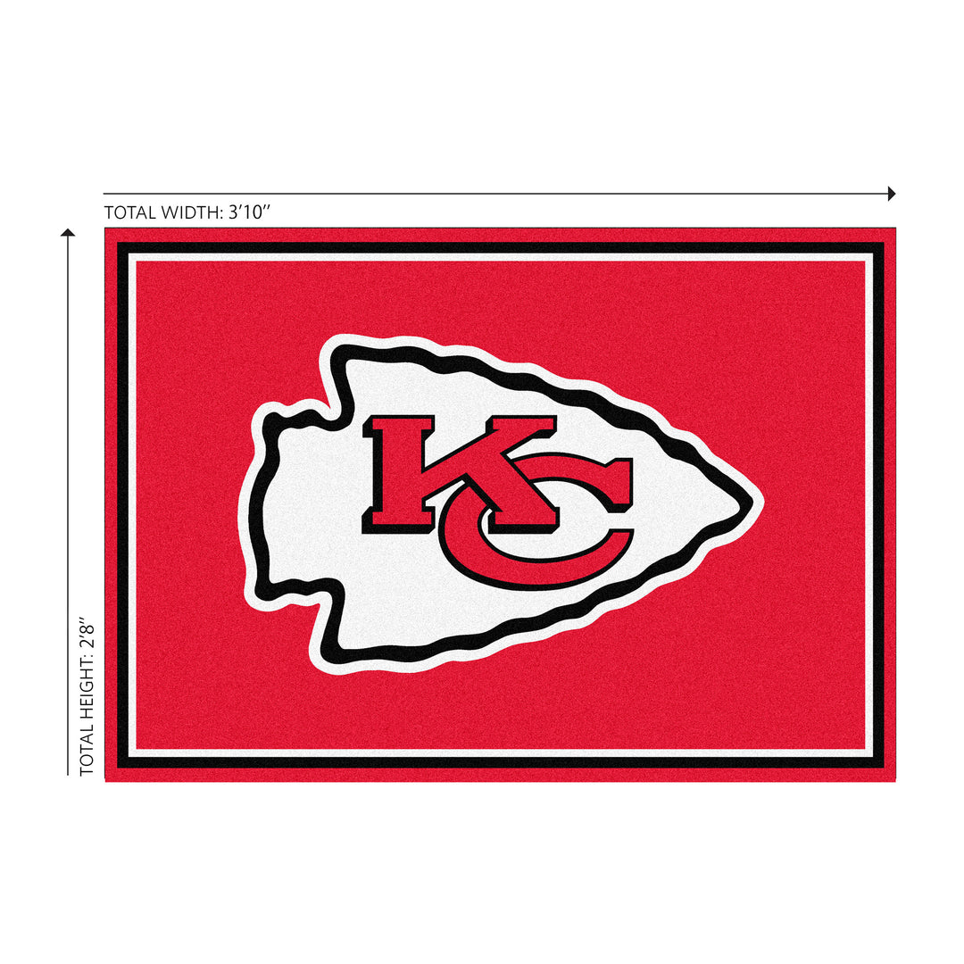 Kansas City Chiefs 3x4  Area  Rug