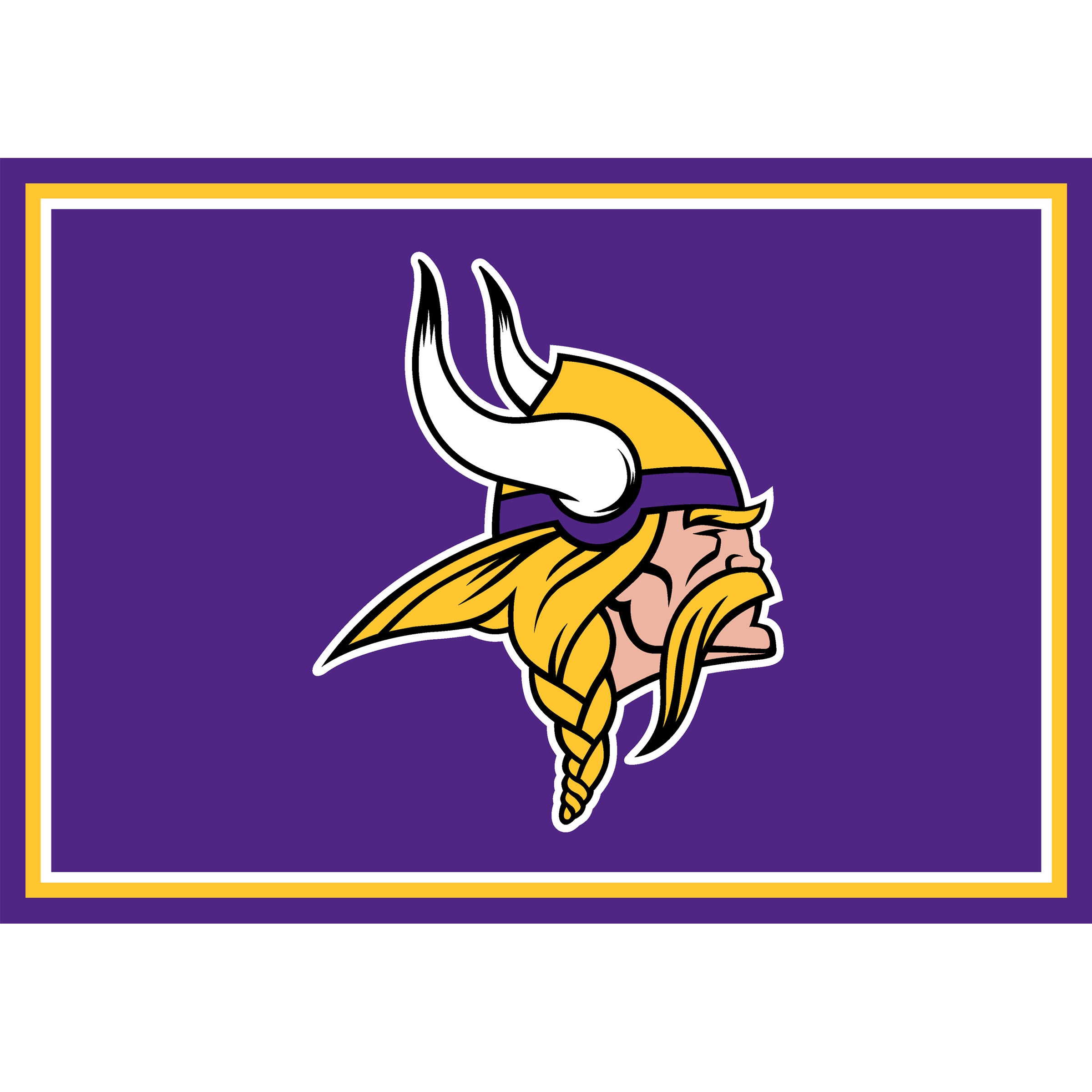 Minnesota Vikings 3x4  Area  Rug