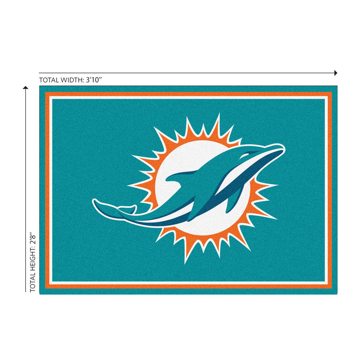 Miami Dolphins 3x4  Area Rug