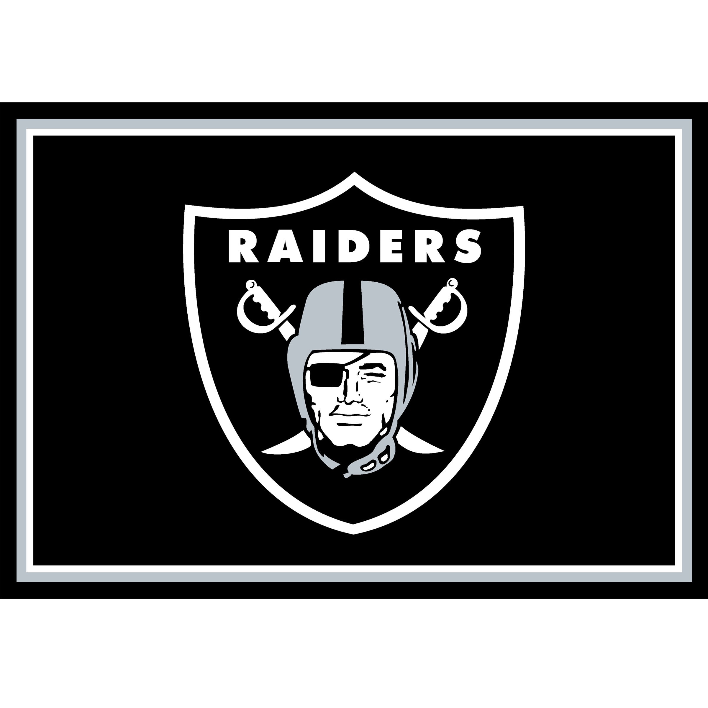 Las Vegas Raiders 3x4 Area Rug