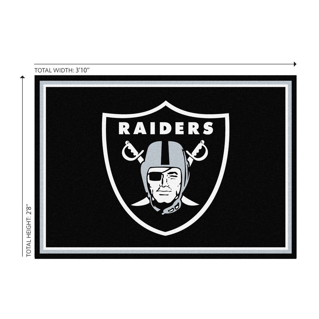 Las Vegas Raiders 3x4 Area Rug