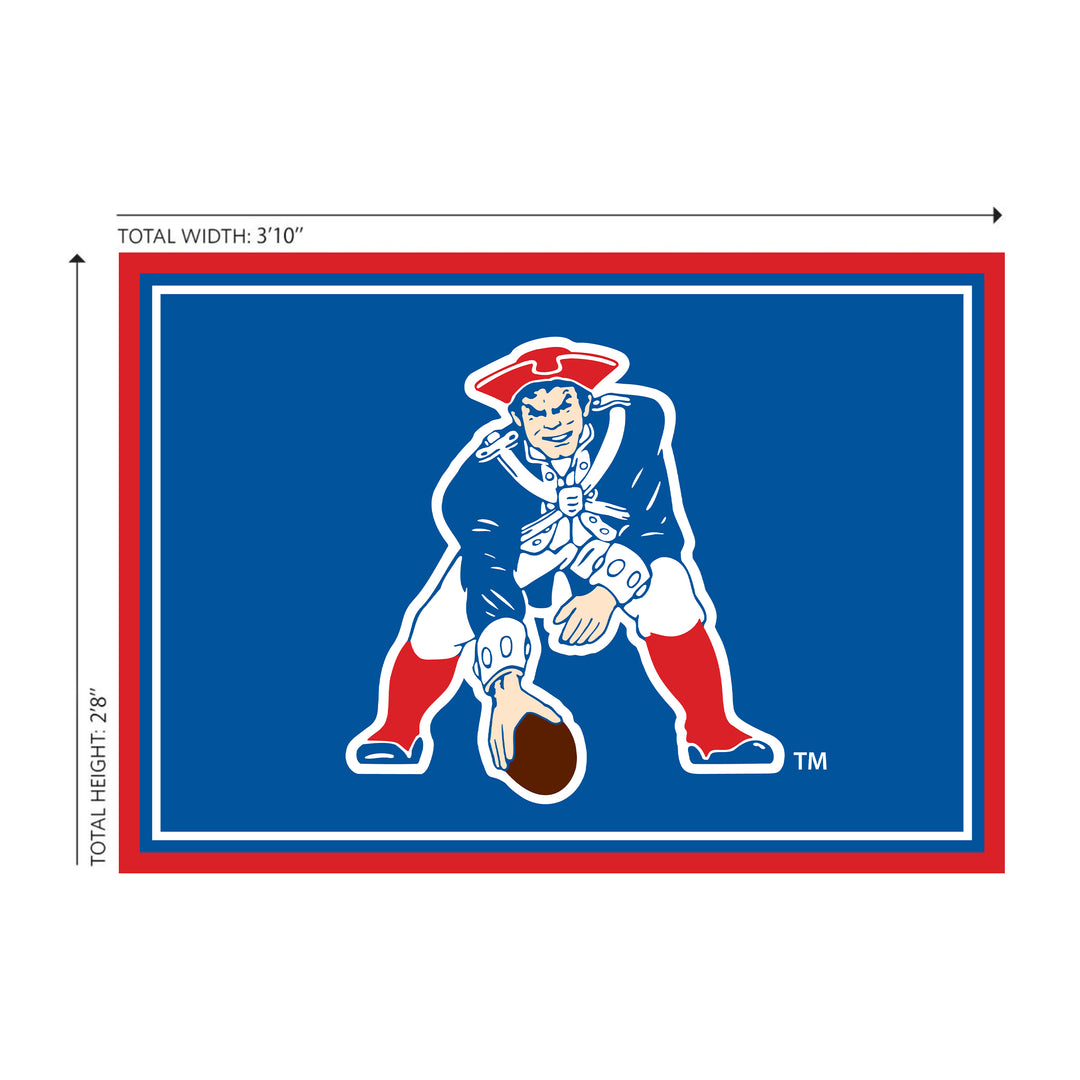 New England Patriots 3x4  Area  Rug