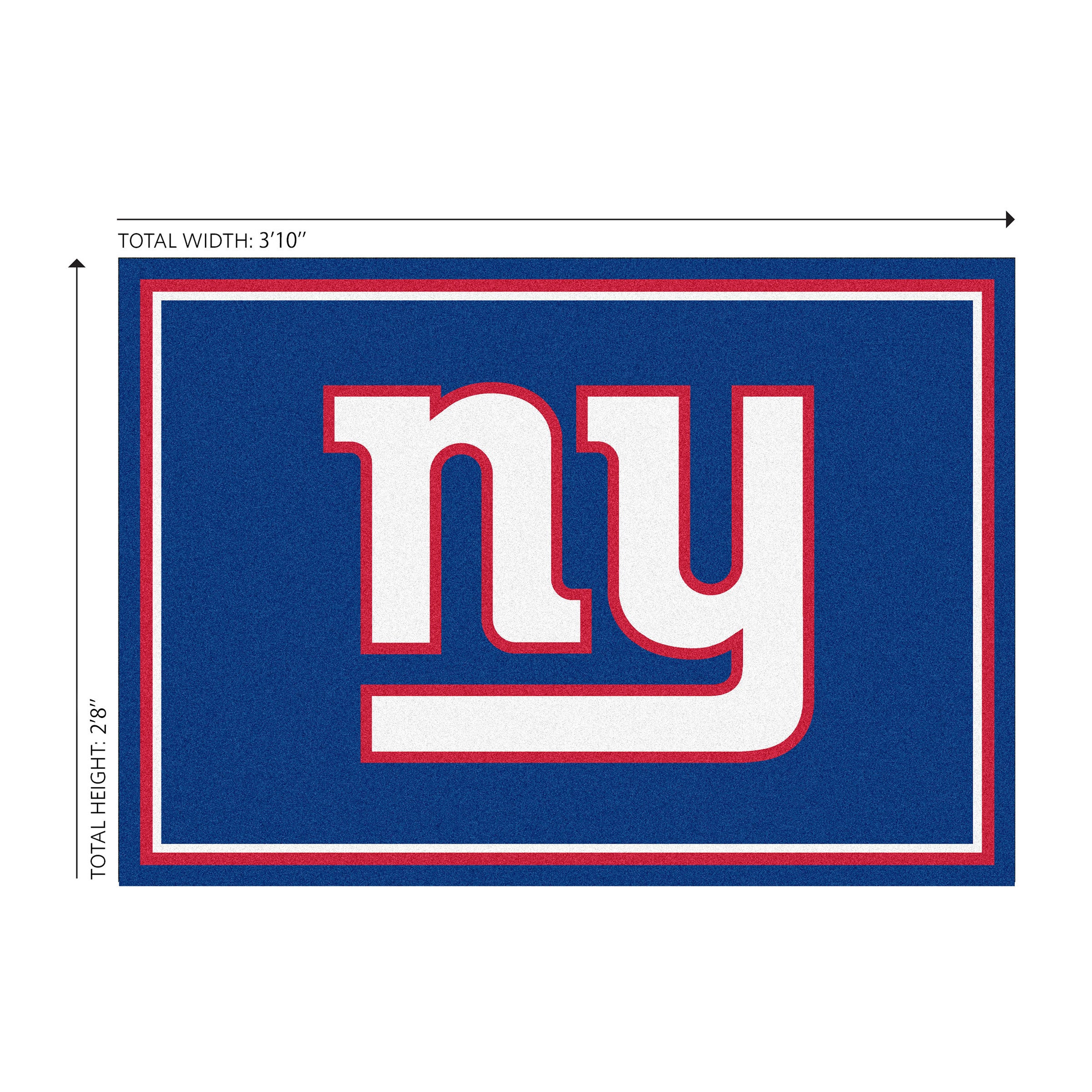 New York Giants 3x4 Area Rug