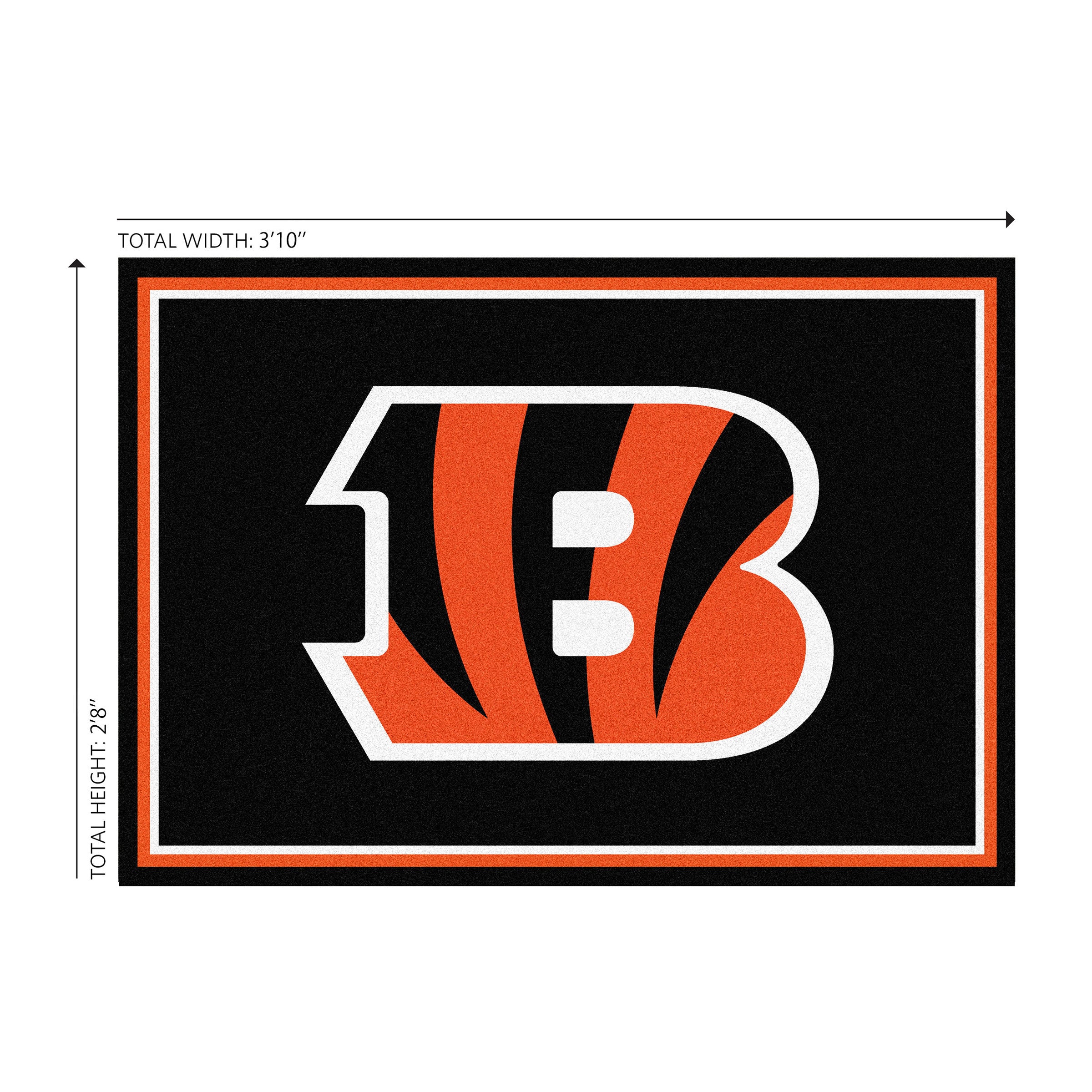 Cincinnati Bengals 3x4 Area Rug