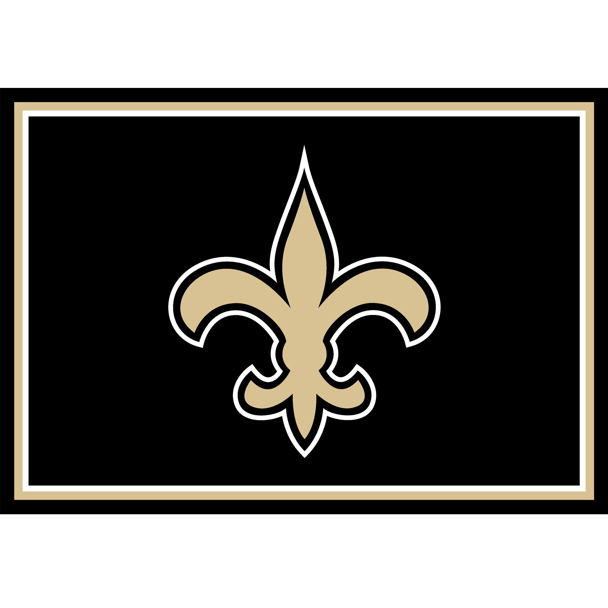 New Orleans Saints 3x4 Area Rug