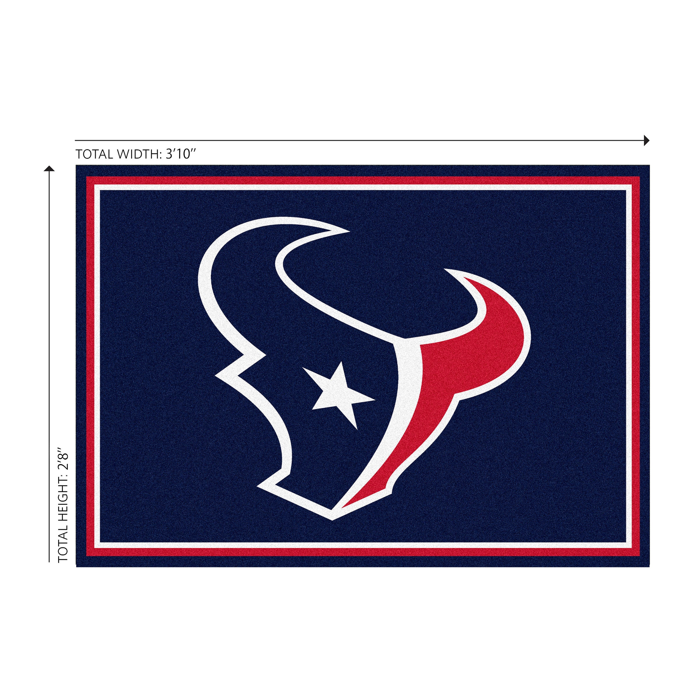 Houston Texans 3x4  Area  Rug