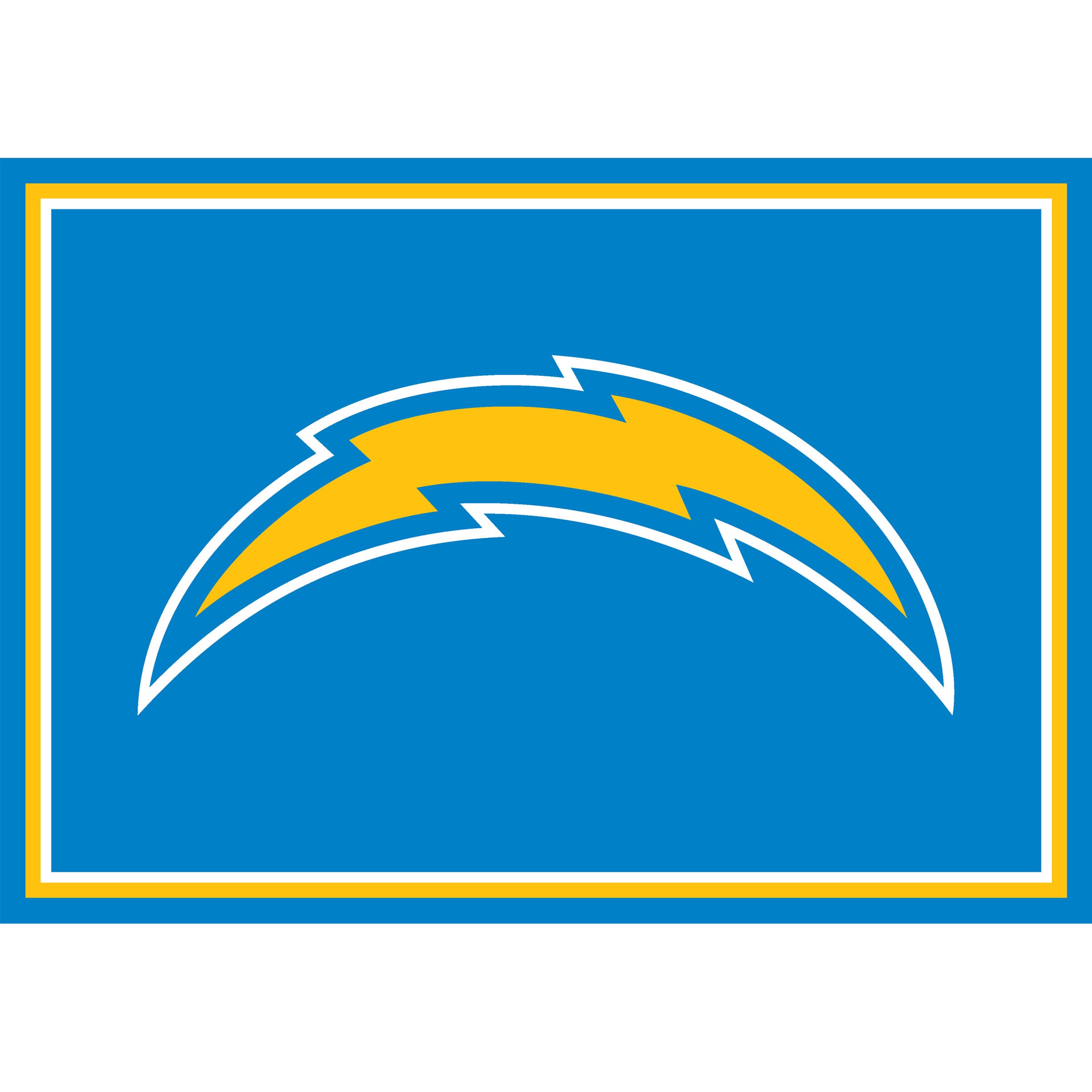 Los Angeles Chargers 3x4 Area Rug