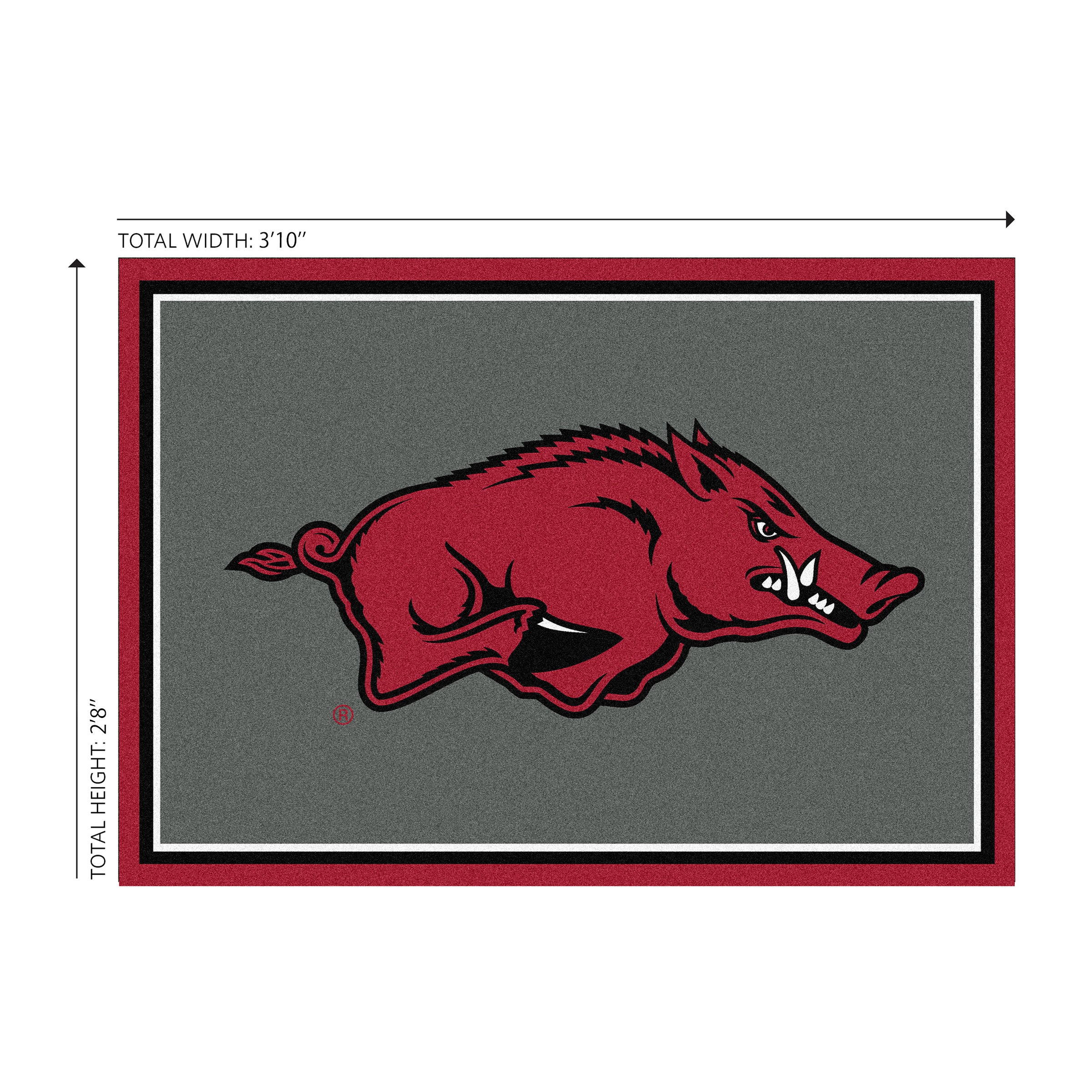 University Of Arkansas 3x4  Area  Rug