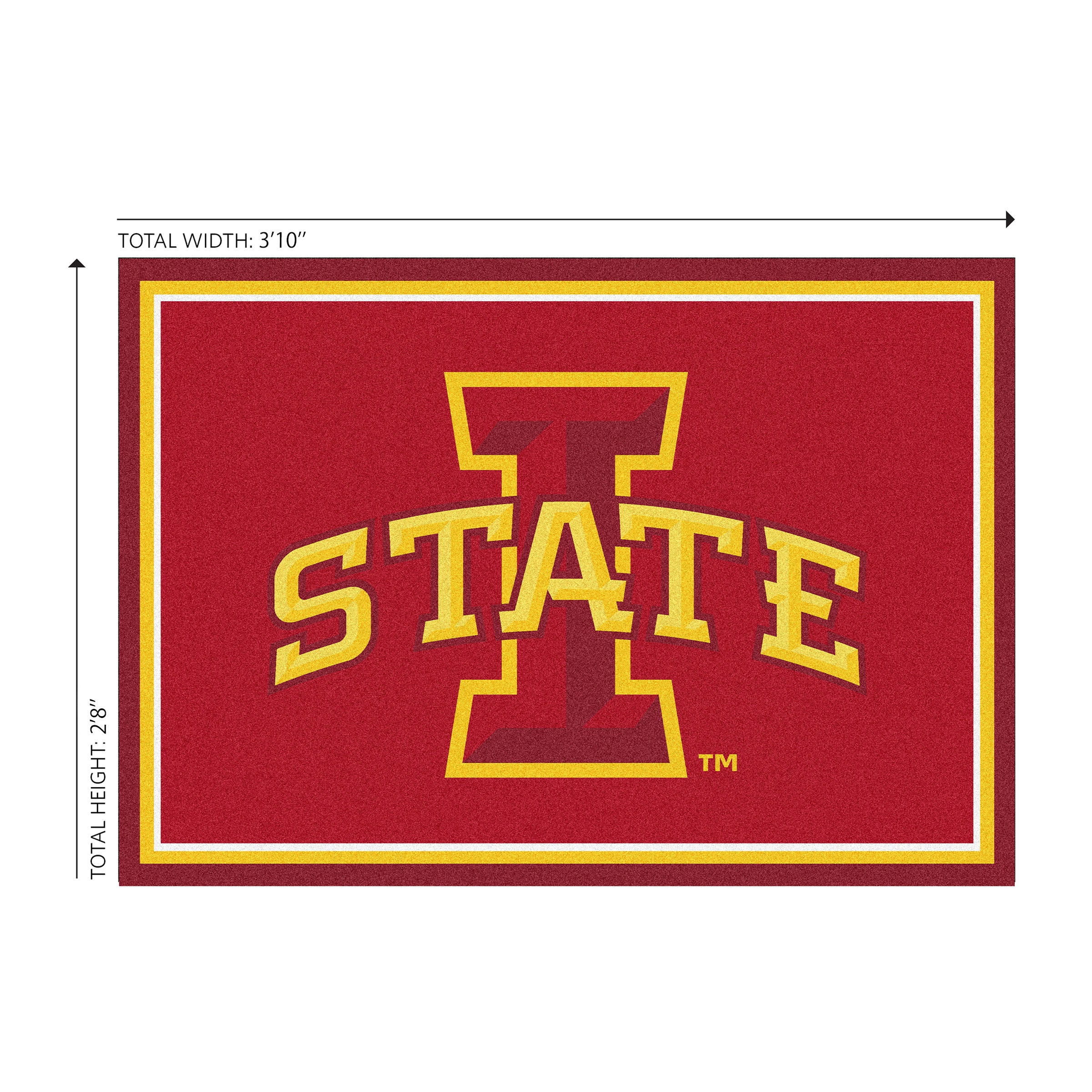 Iowa State University 3x4  Area  Rug