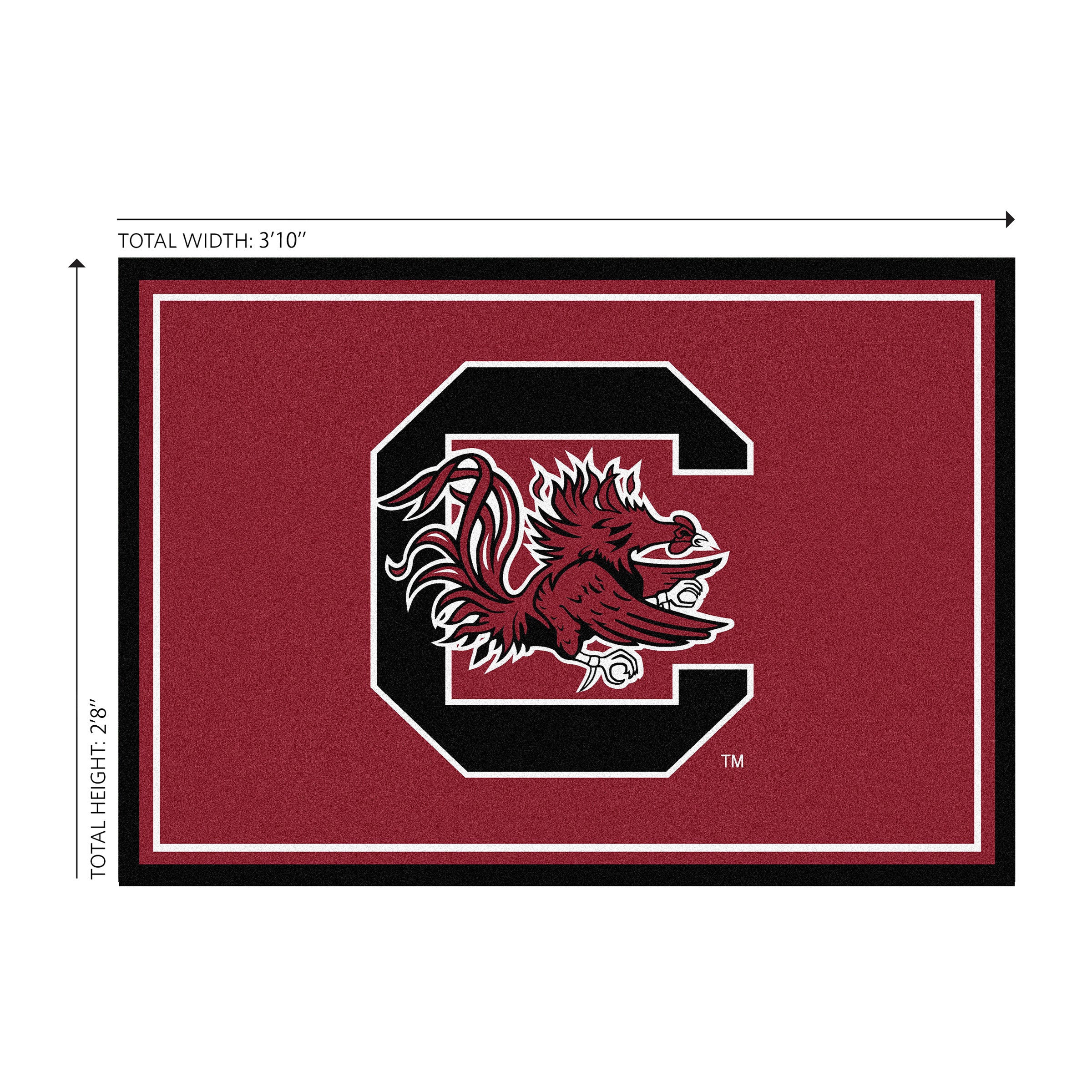 University Of South Carolina 3x4 Area Rug