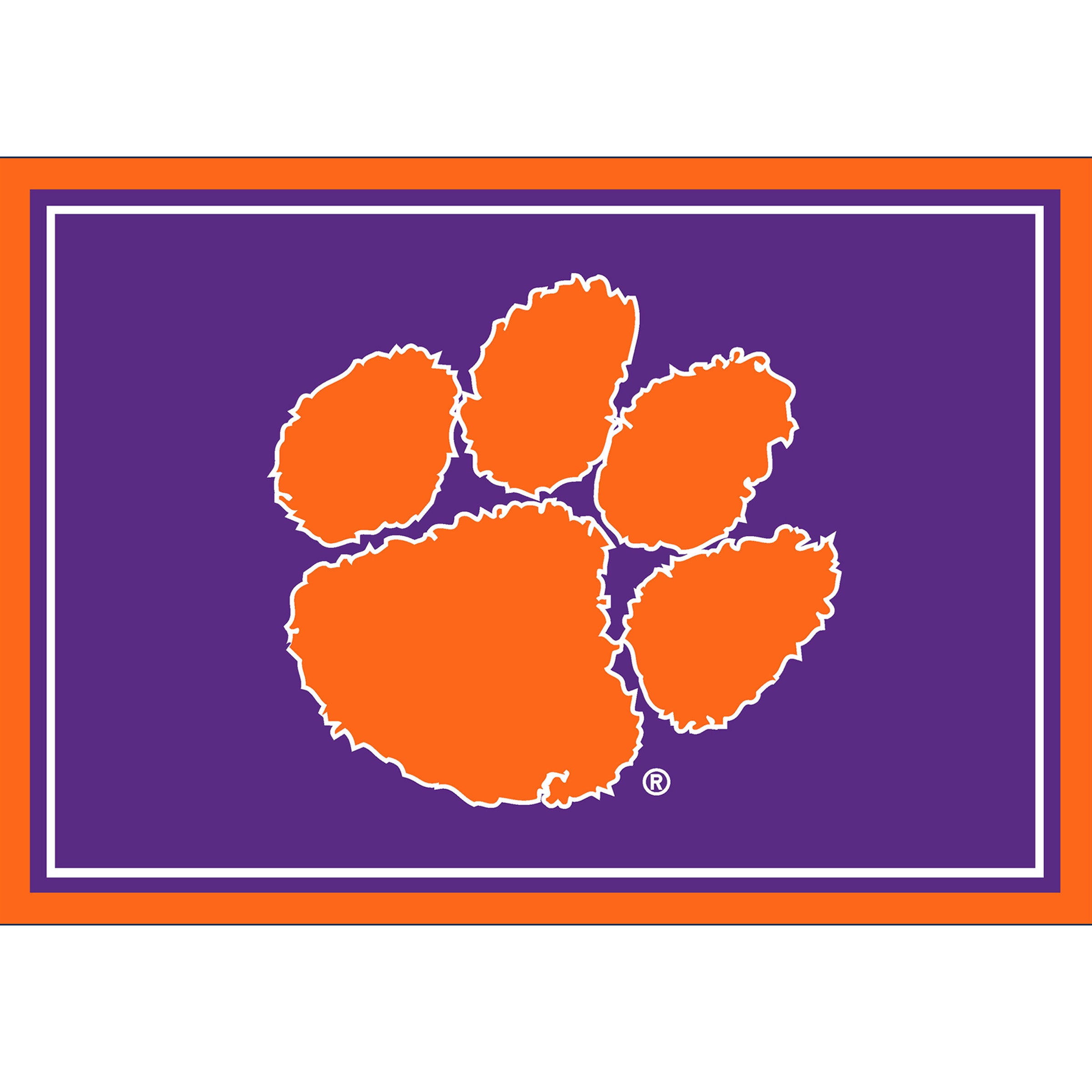 Clemson University 3x4  Area  Rug