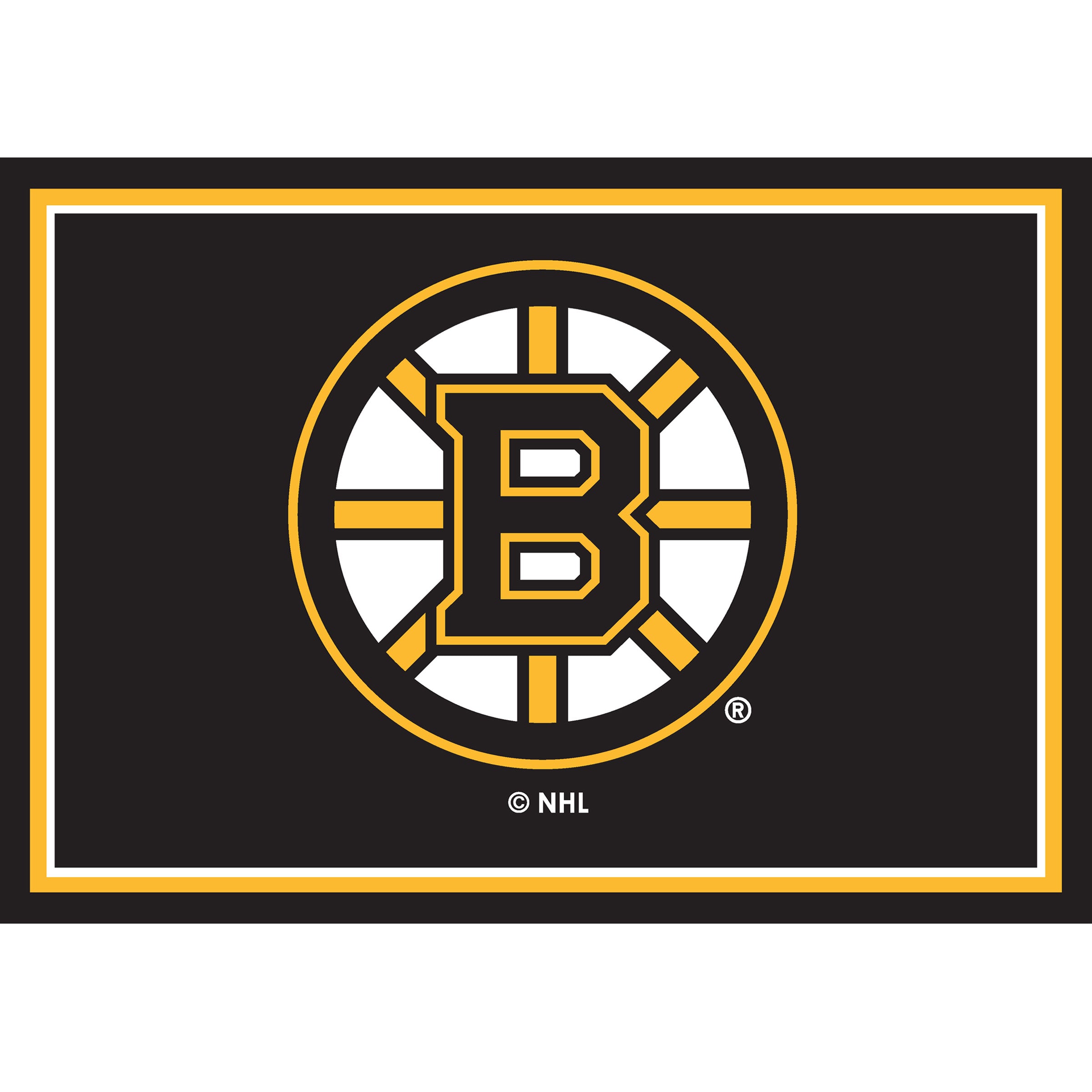 Boston Bruins 3x4  Area  Rug