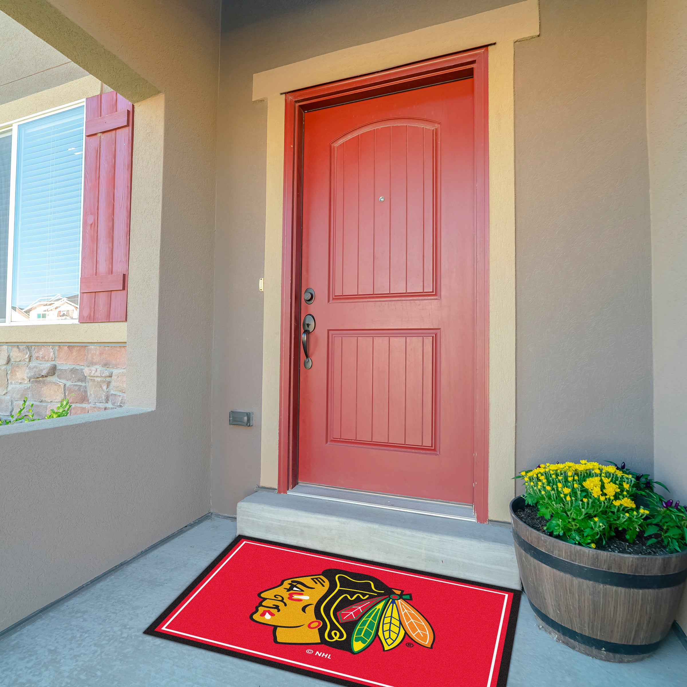 Chicago Blackhawks 3x4  Area  Rug