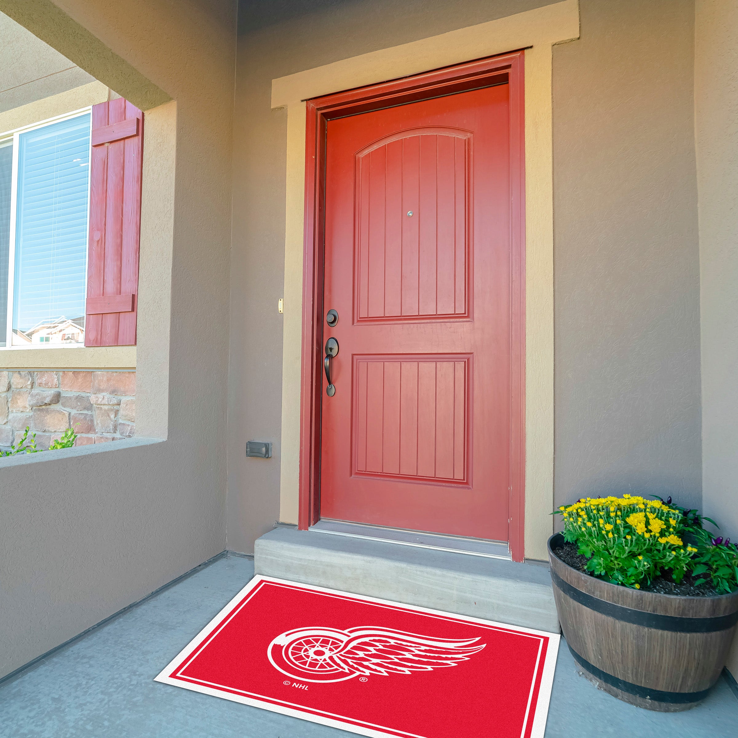 Detroit Red Wings 3x4  Area  Rug